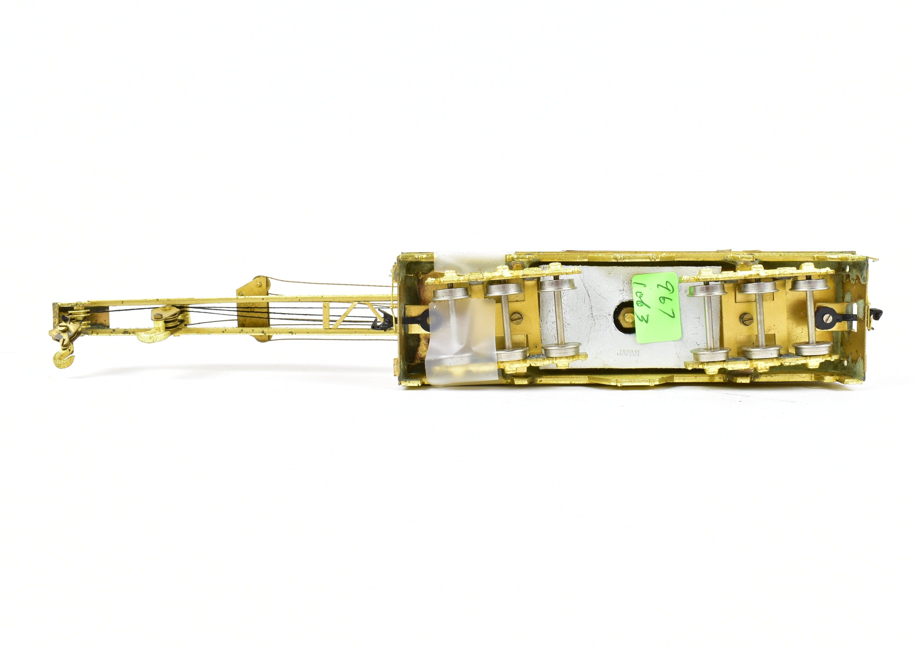 HO Scale Brass Lambert 250-Ton Railway Crane for Track Maintenance