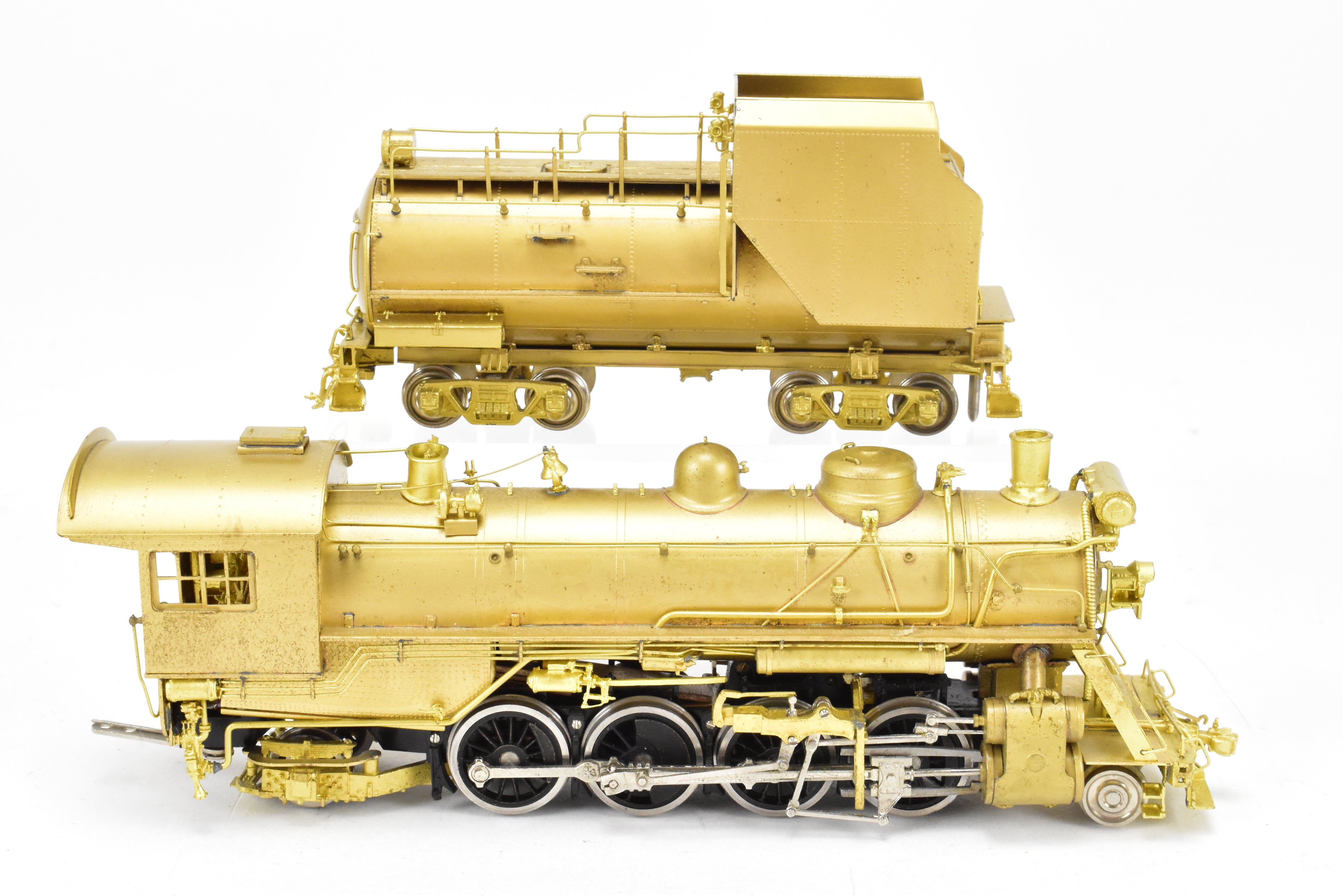 High - Quality HO Scale Brass Nickel - Plated Erie Railroad N - 1 2 - 8 - 2 Model Train by NPP - Nickel Plate Products