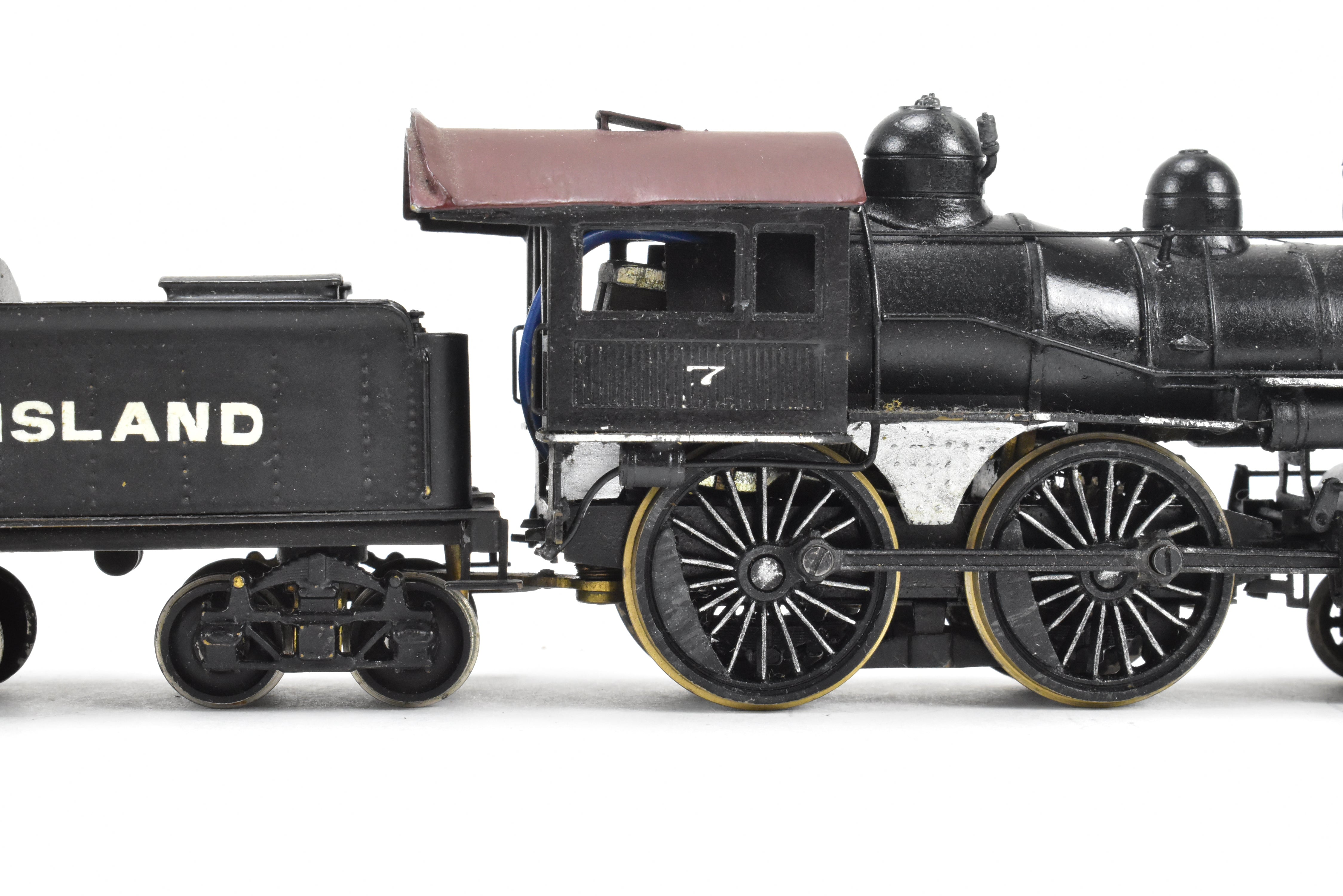 HO Scale Brass LMB NYC - New York Central Buchanan Style 4-4-0 CP Fictional Railroad Model in Red Color