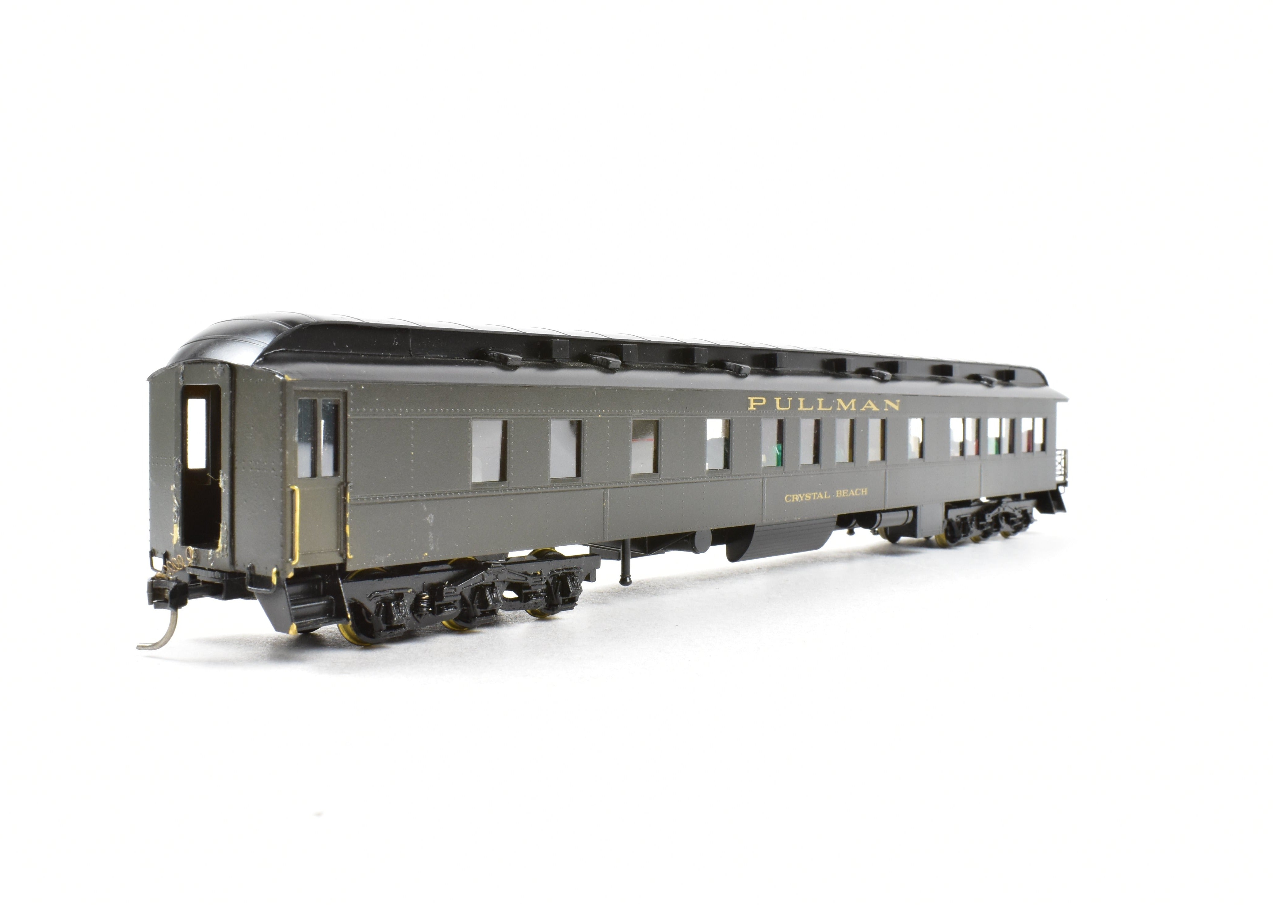 HO Scale Brass Lambert Pullman Heavyweight 3 - 2 Observation Car with Central Valley Trucks