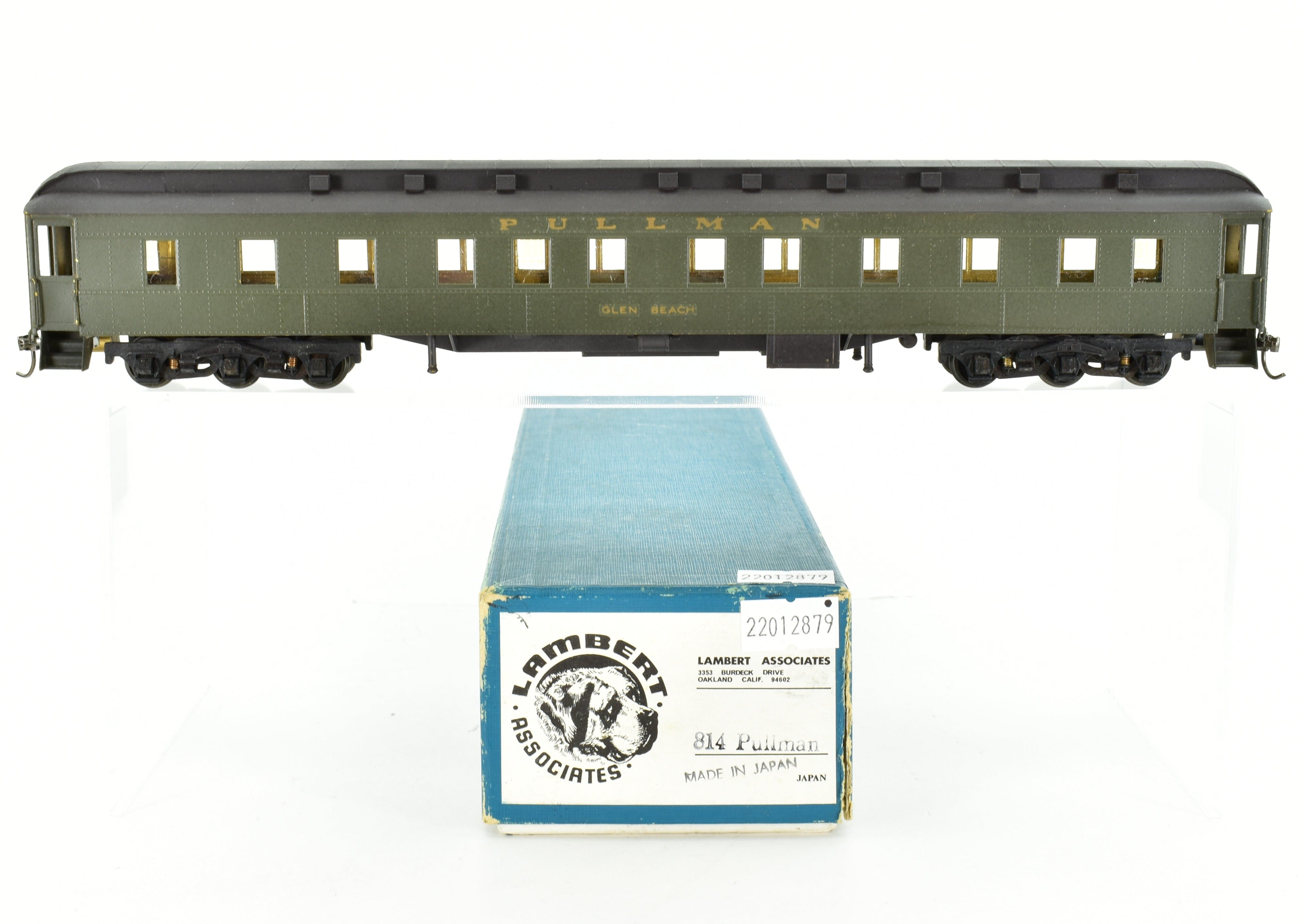 HO Scale Brass Lambert Pullman Heavyweight 6-3 Sleeping Car for Canadian Pacific Railway with Central Valley Trucks