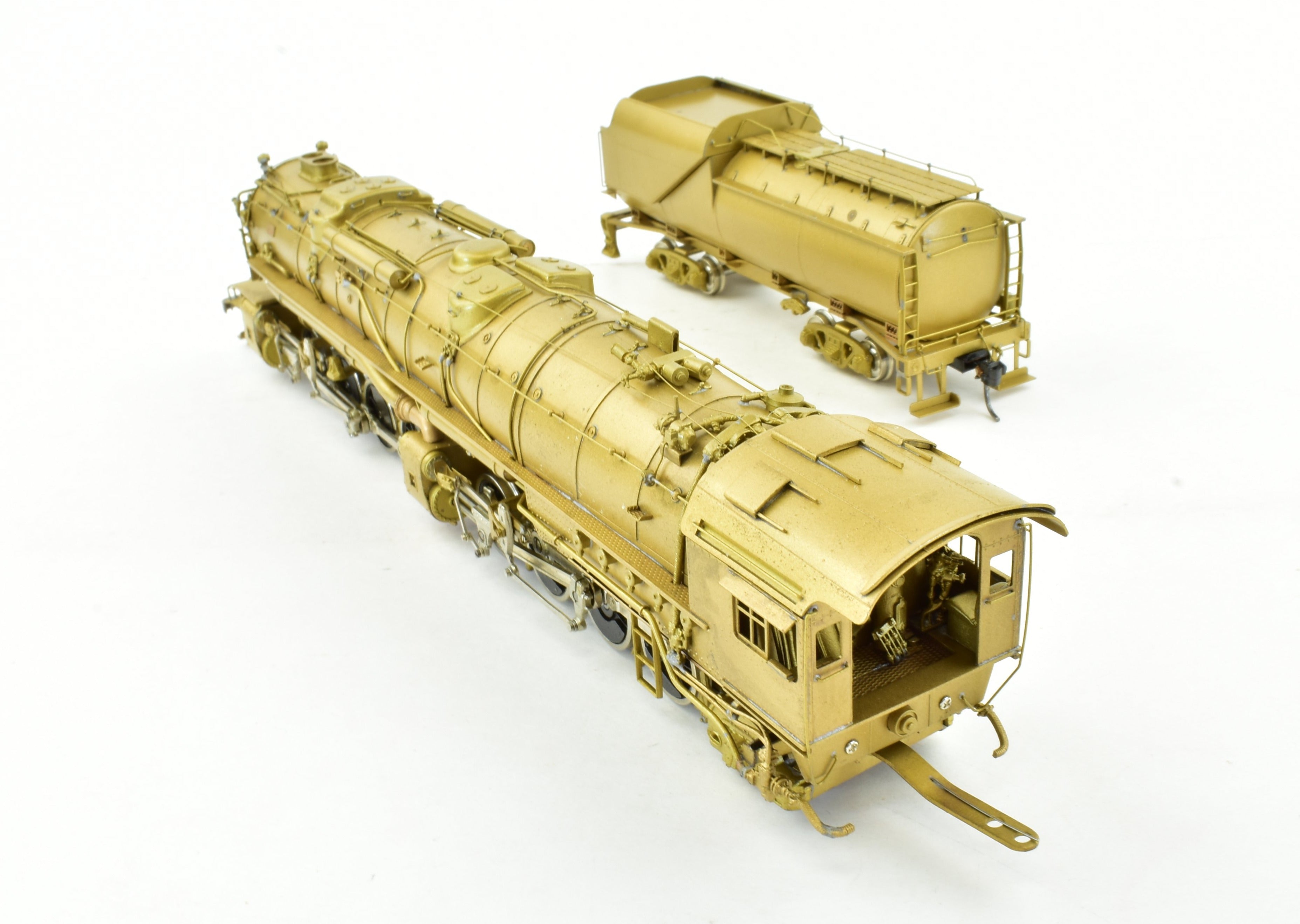 HO Scale Custom Brass Model Train - Richmond Fredericksburg & Potomac 2-8-8-2 Royale Series (Ex C&O H7) by NJ Custom Brass