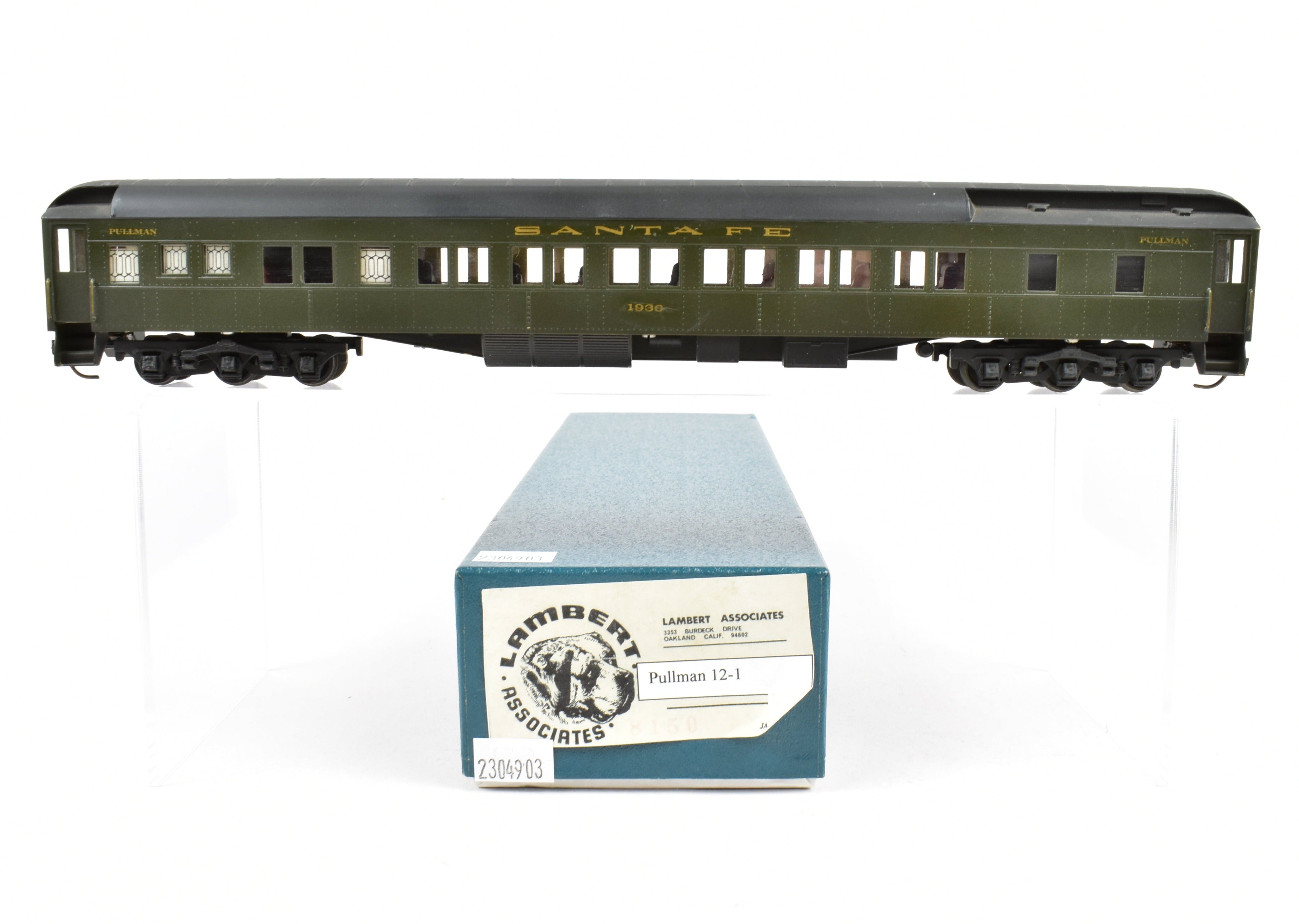 HO Scale Brass Lambert ATSF Santa Fe Heavyweight 12-Section Sleeper Model
