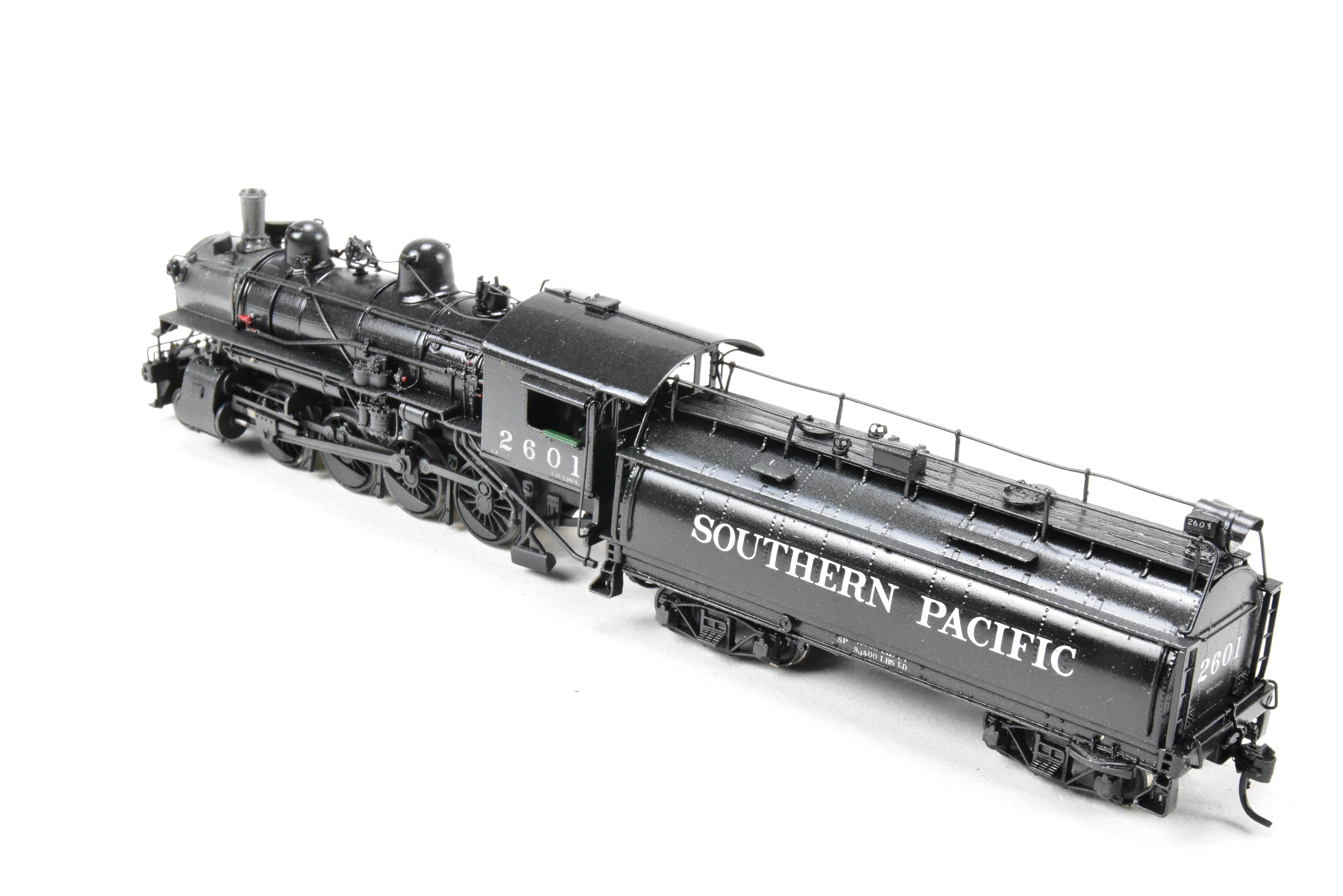 HO Scale Brass Model Train - Southern Pacific Class C - 2 2 - 8 - 0 Oriental Limited with Tsunami DCC and Sound System, Cab Number 2601