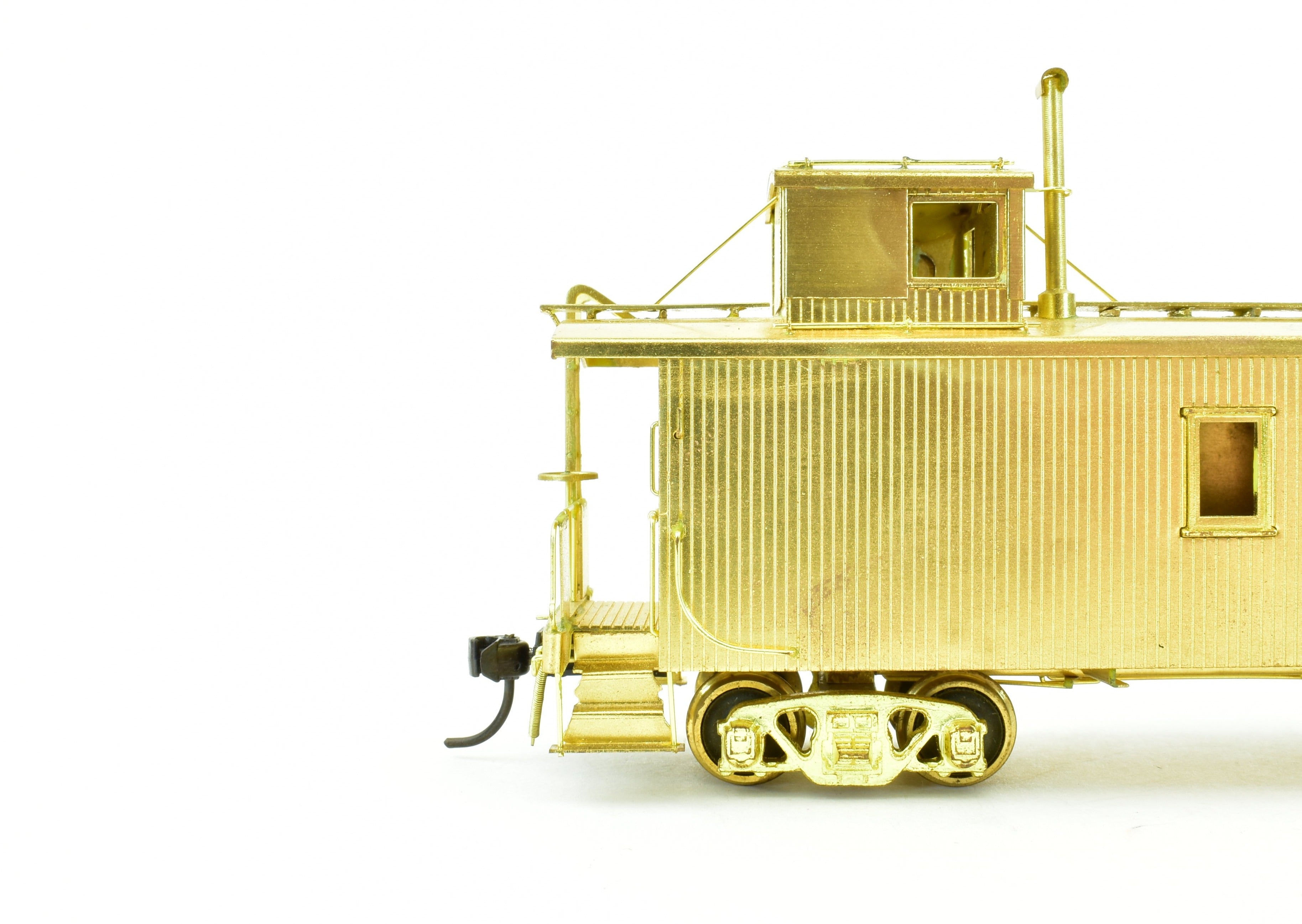 HO Scale Brass Model of Pacific Fast Mail (PFM) Canadian Pacific Railway Wood Caboose