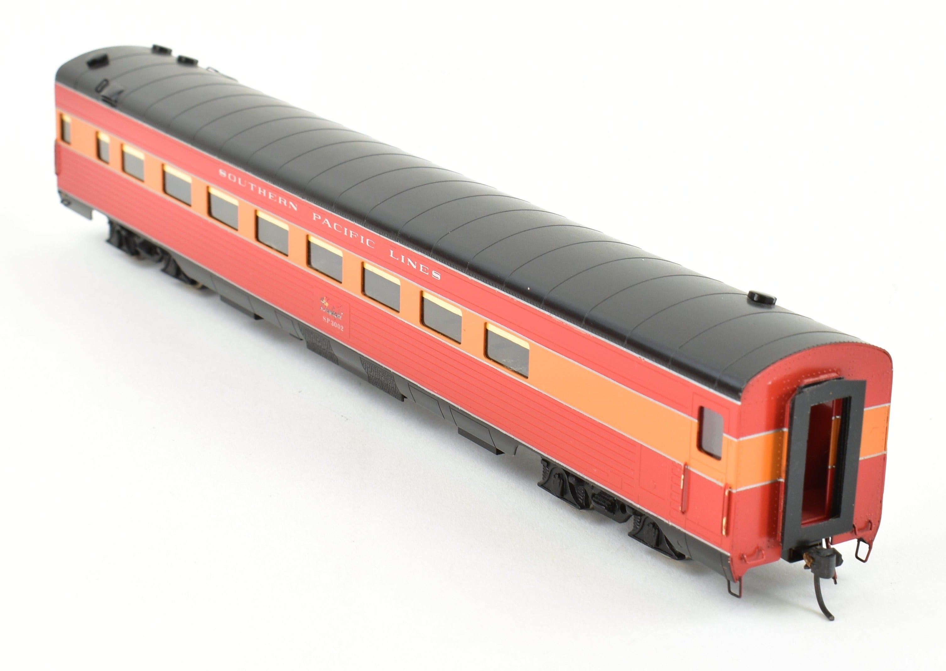 HO Scale Brass Soho Southern Pacific #3002 Custom Painted Parlor Car with Stateroom for Model Trains