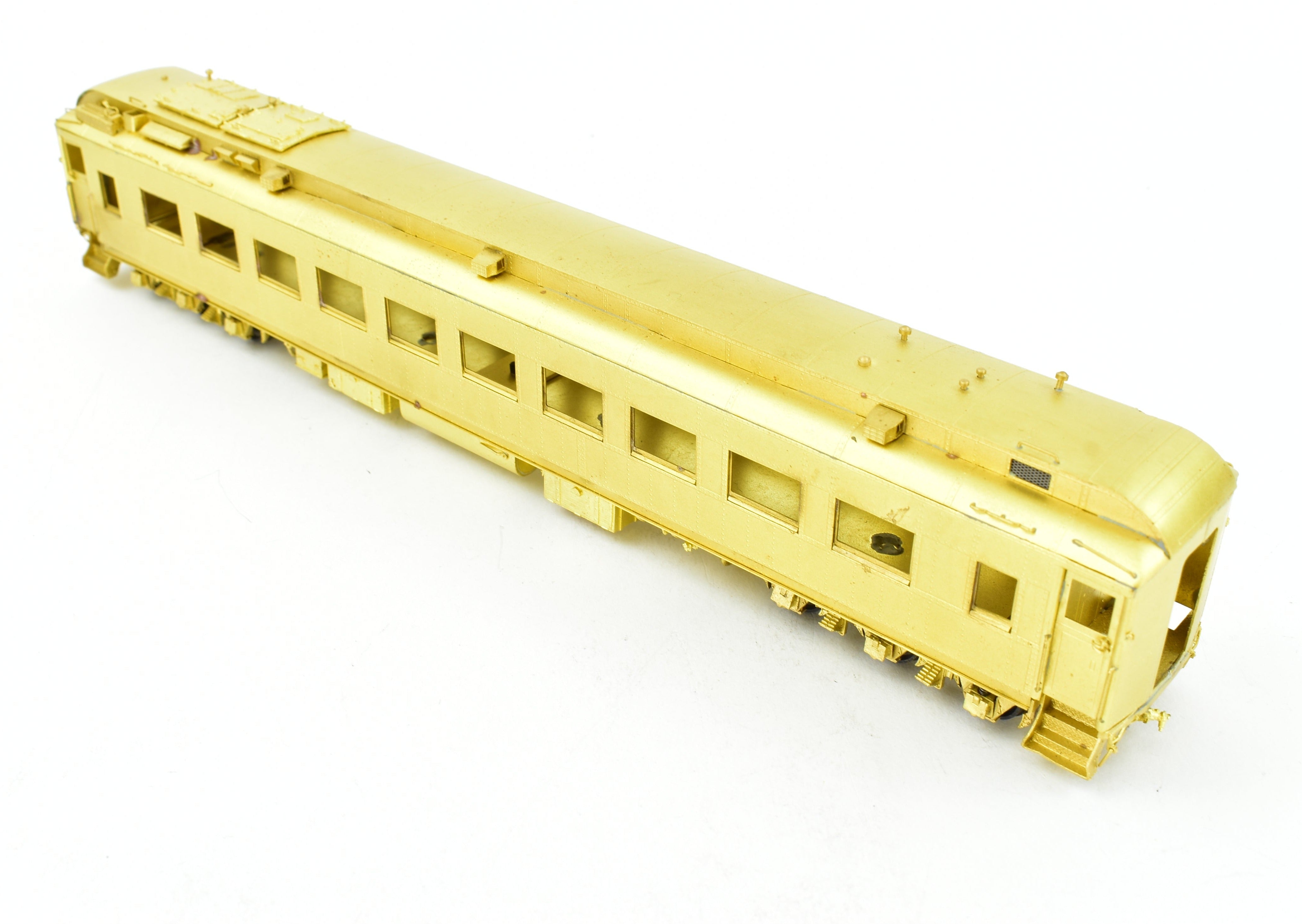 HO Scale Brass Model of Pecos River Brass ATSF - Santa Fe Heavyweight Chair Smoker with AC, Numbered from 1039 to 1049