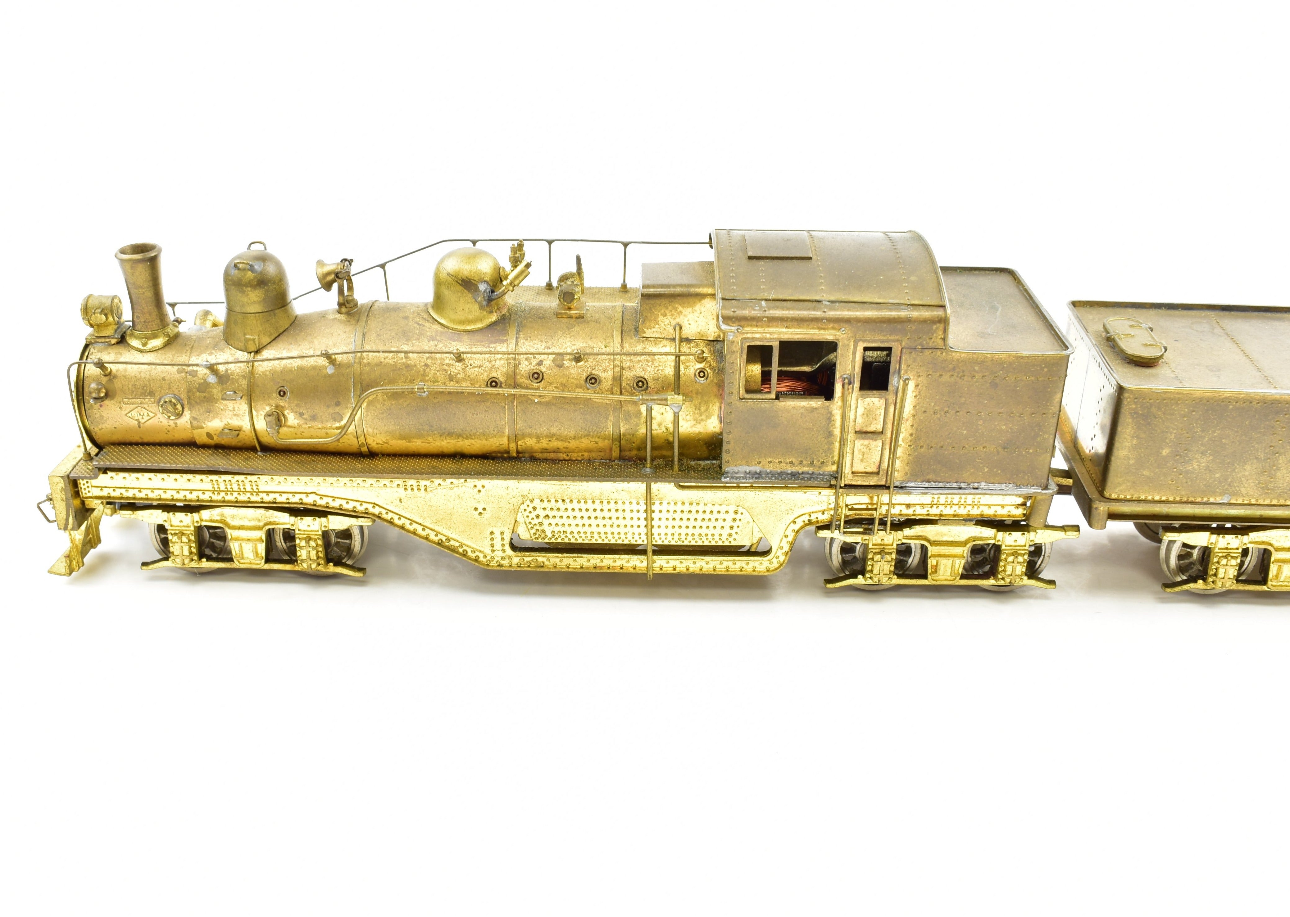 HO Scale Brass Max Gray Western Maryland 3 - Truck Shay Model in Gray