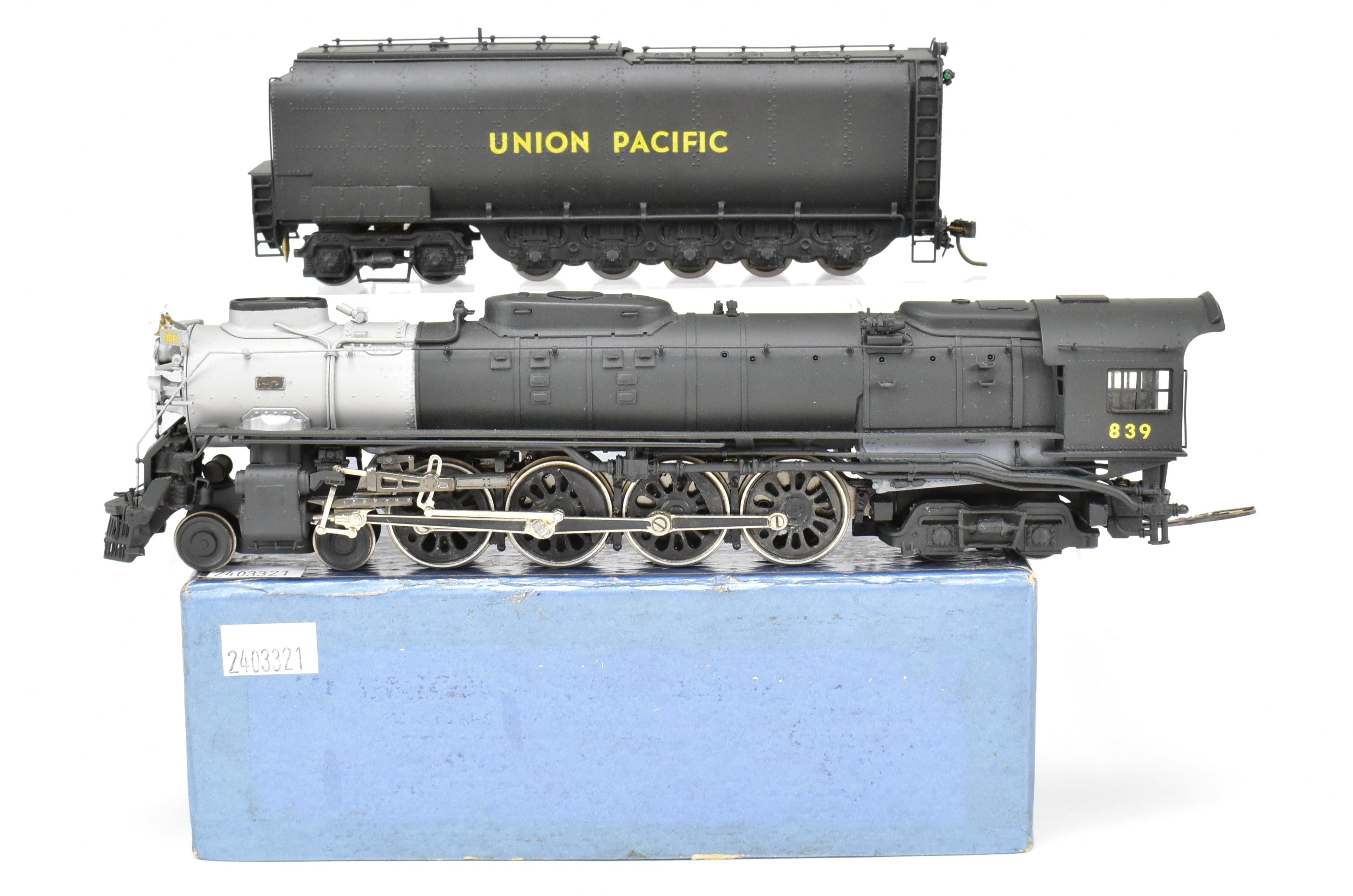 Custom Painted HO Brass Max Gray UP Union Pacific 4-8-4 FEF-3 Northern No. 839