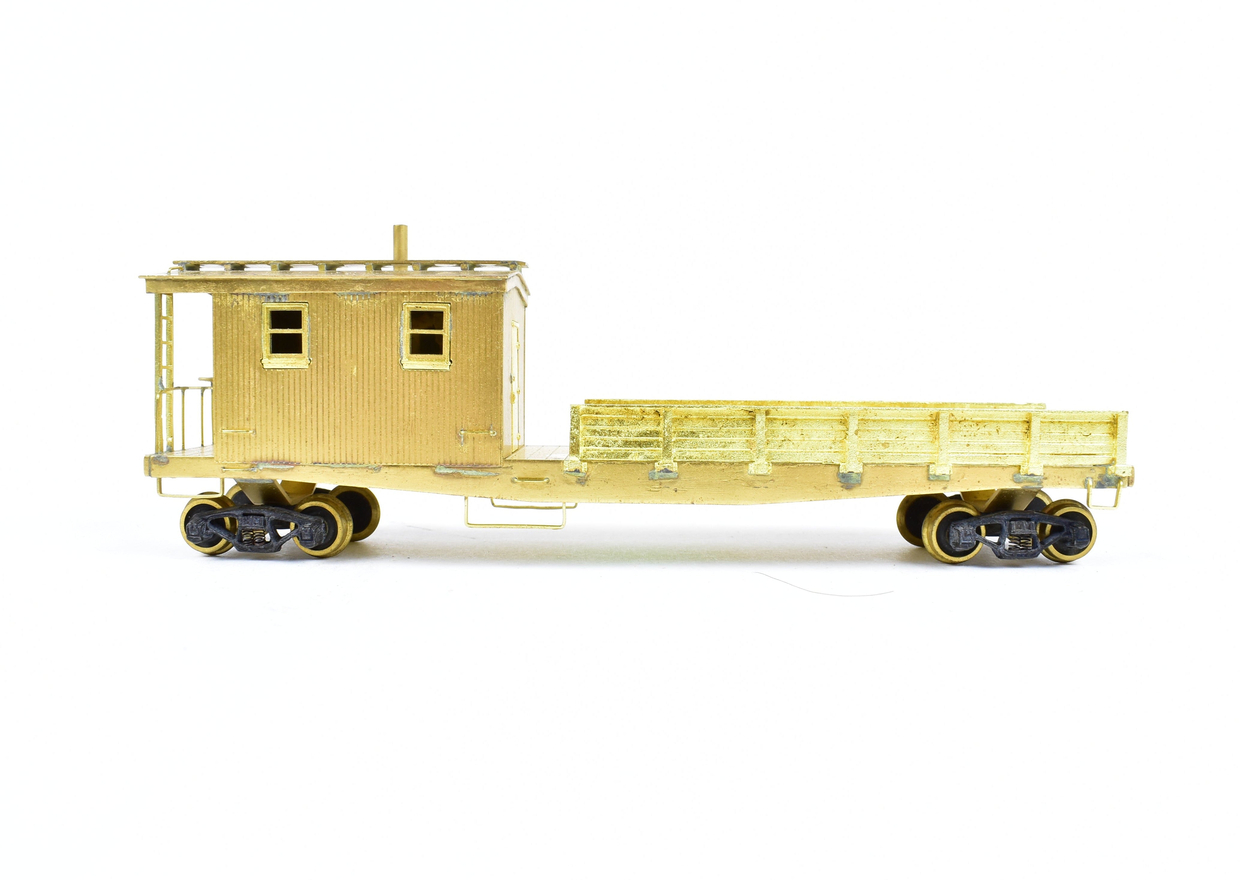 High - Quality HO Scale Brass Lambert Maintenance of Way (MOW) Boom Car for Various Roads