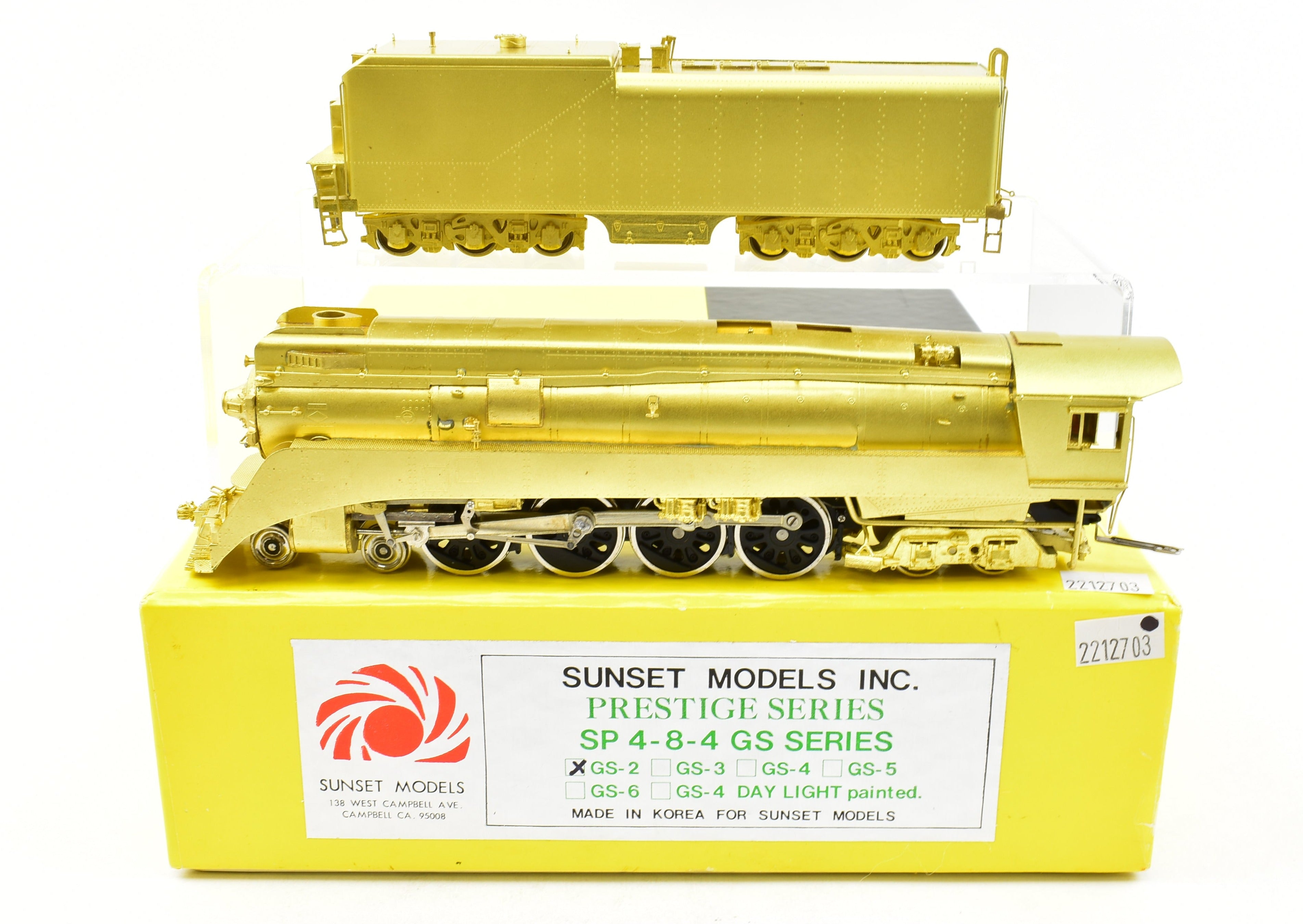 HO Scale Brass Southern Pacific GS - 2 4 - 8 - 4 Sunset Models from 1989