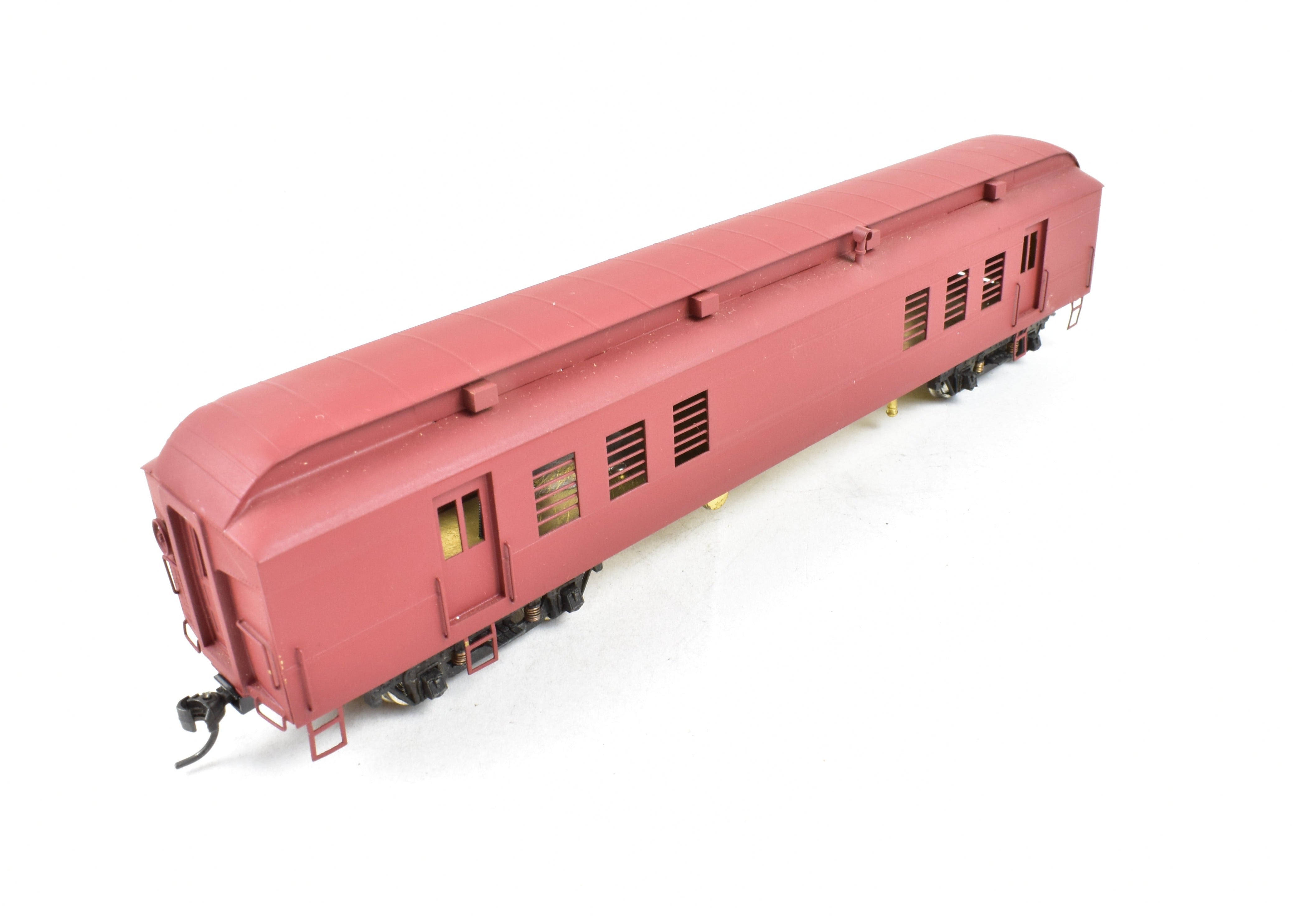 HO Scale Brass Lambert 60-foot Heavyweight RPO with Central Valley Metal Wheel Trucks
