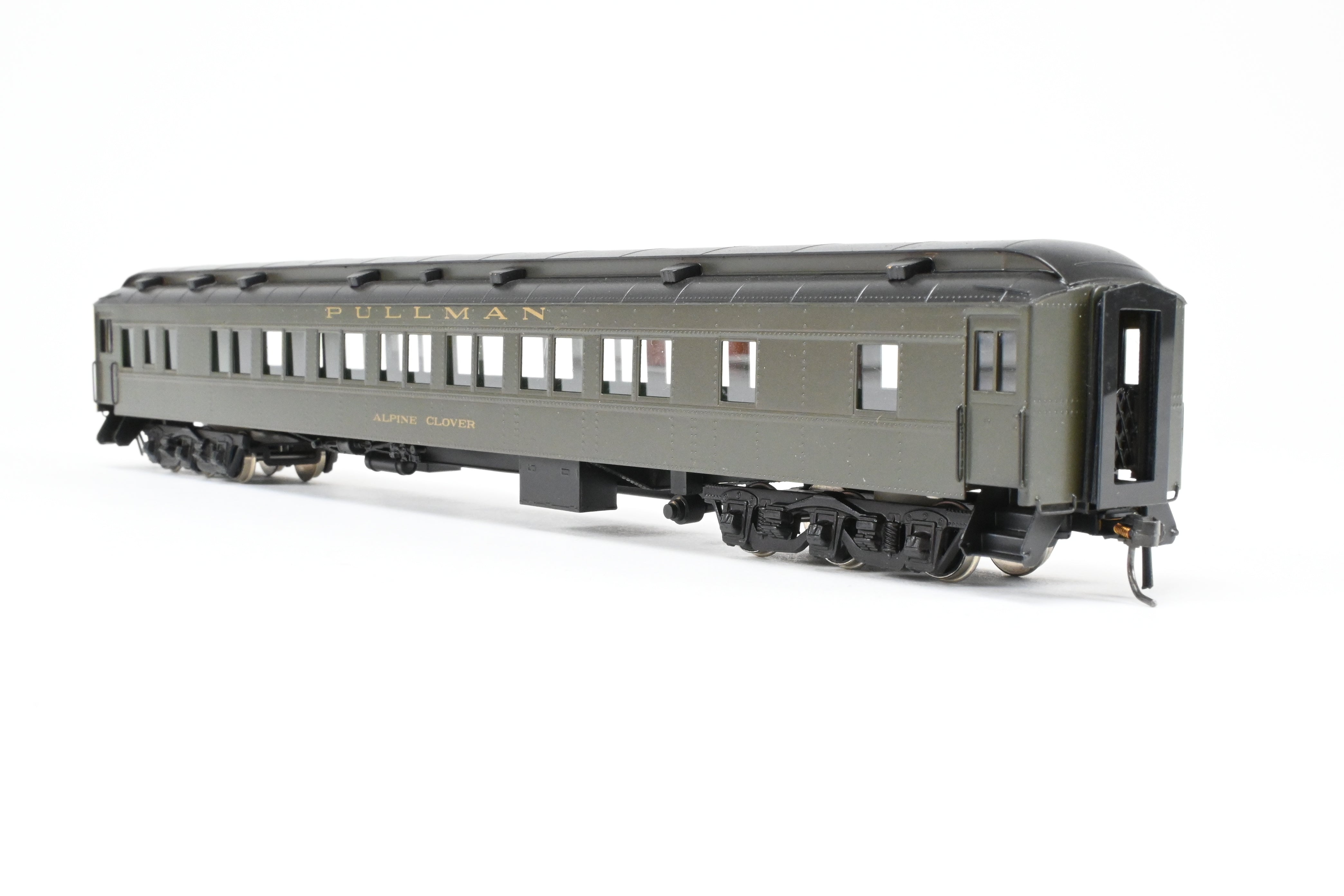 HO Scale Brass Soho Pullman Sleeper Model of Various Roads - Denver & Rio Grande Western Alpine Clover with 14 - Section HW Design