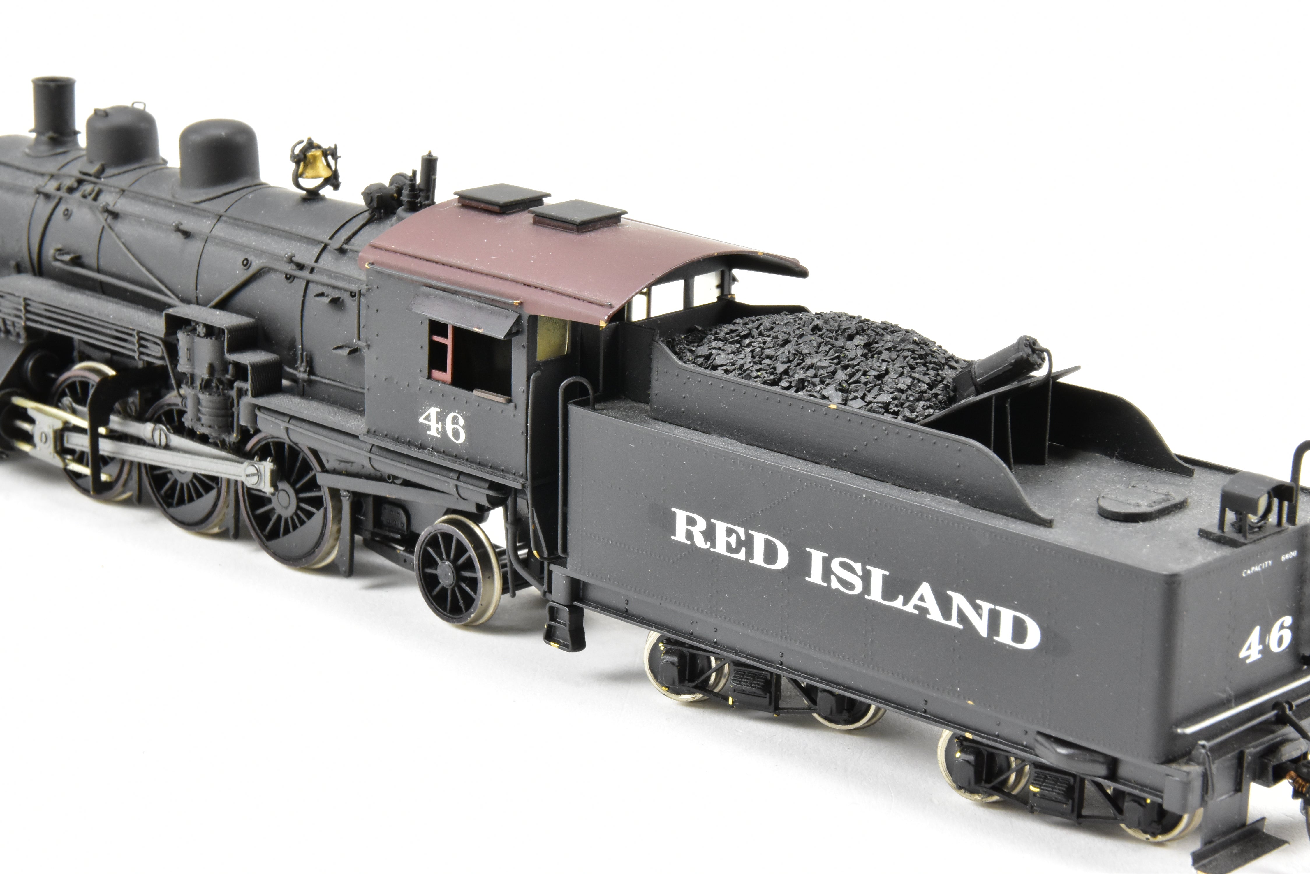 HO Scale Brass PFM - Fujiyama Northern Pacific 2-6-2 Class T-1 Prairie Model Train with Custom 'Red Island 46' Painting