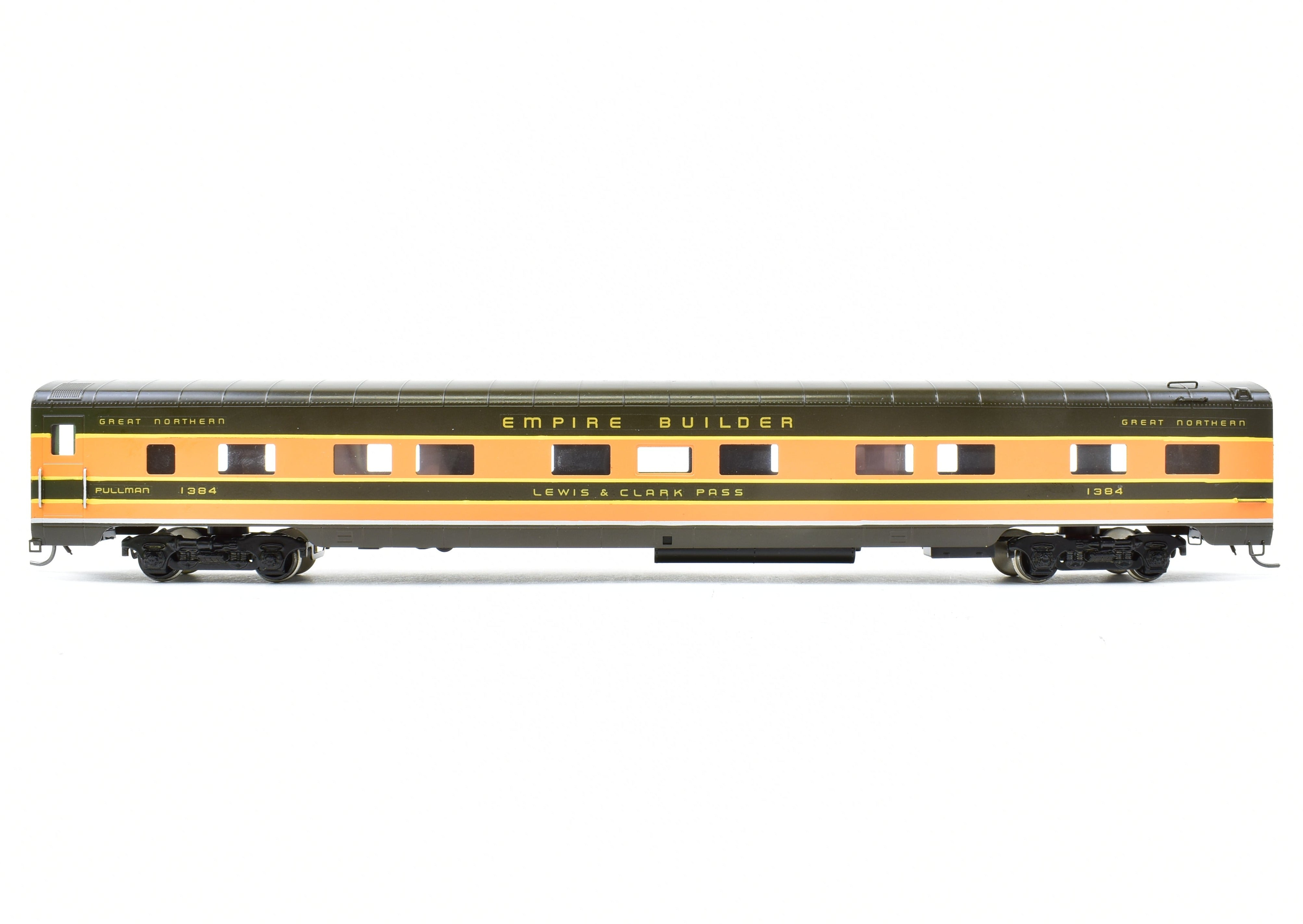 HO Brass Oriental GN - Pro-Painted Great Northern Streamlined Empire Builder Sleeper 1370 - 1384