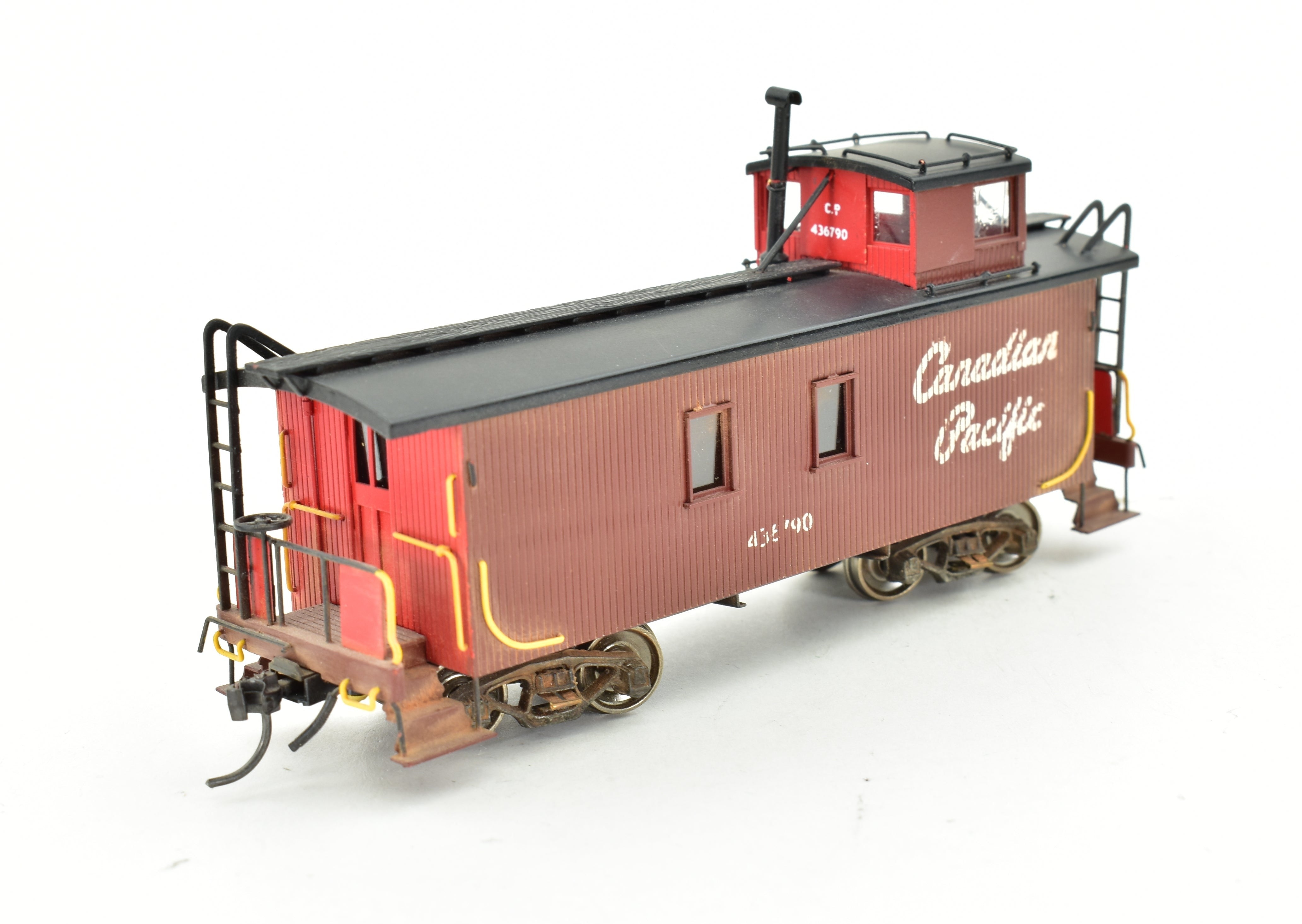 Custom Painted HO Brass PFM - Tenshodo Canadian Pacific Railway Caboose or Van