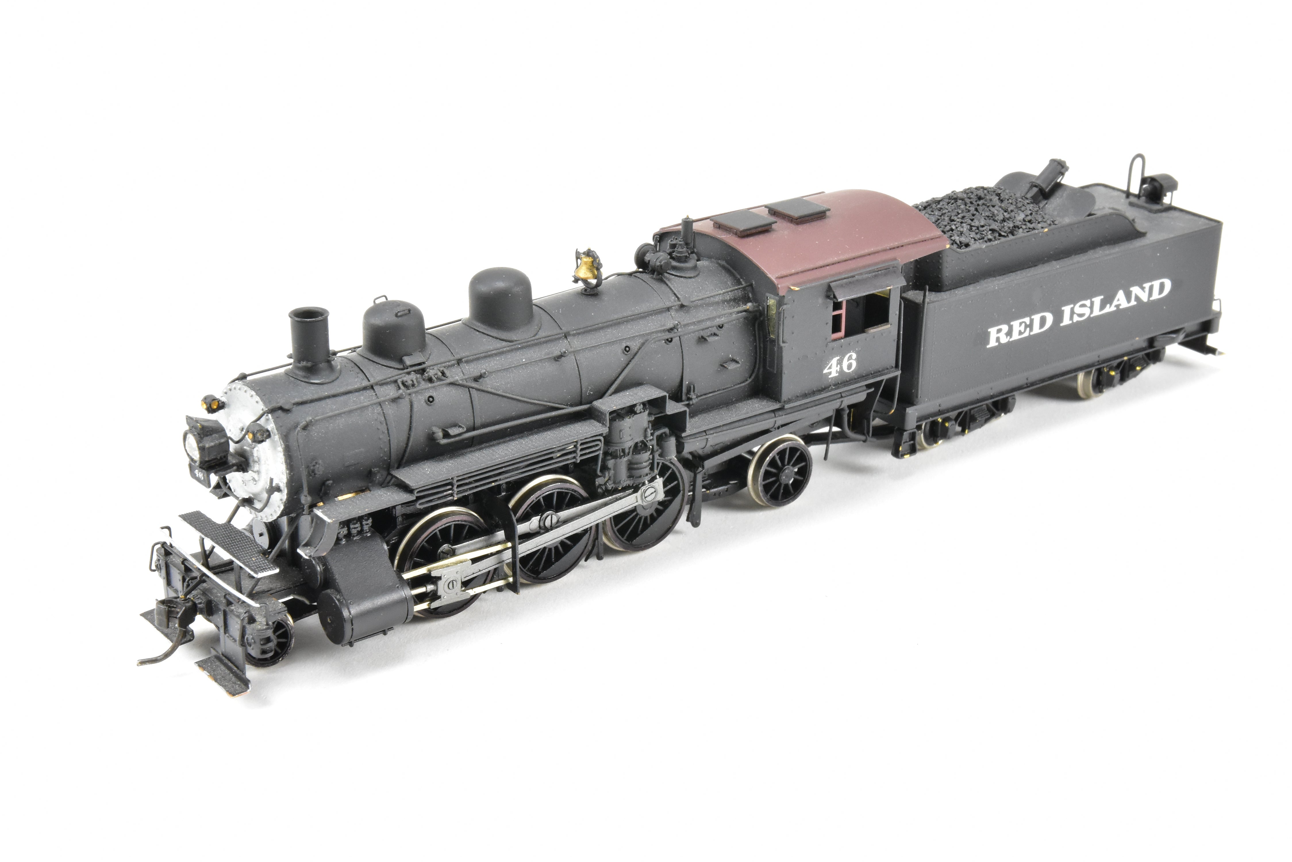 HO Scale Brass PFM - Fujiyama Northern Pacific 2-6-2 Class T-1 Prairie Model Train with Custom 'Red Island 46' Painting