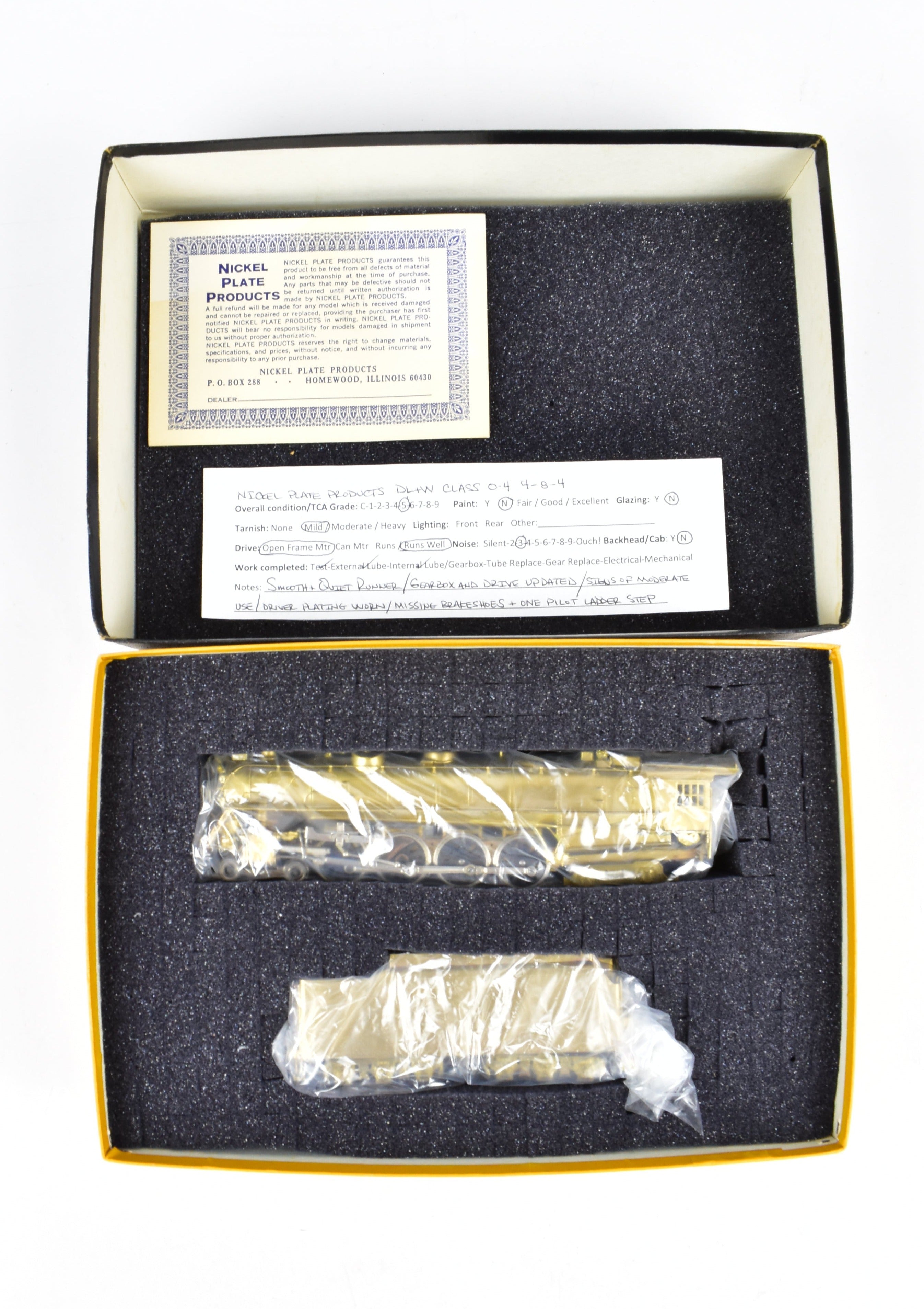 HO Scale Brass NPP - Nickel Plate Products DL&W - Lackawanna Class Q - 4 4 - 8 - 4 Modern Pocono Model Train
