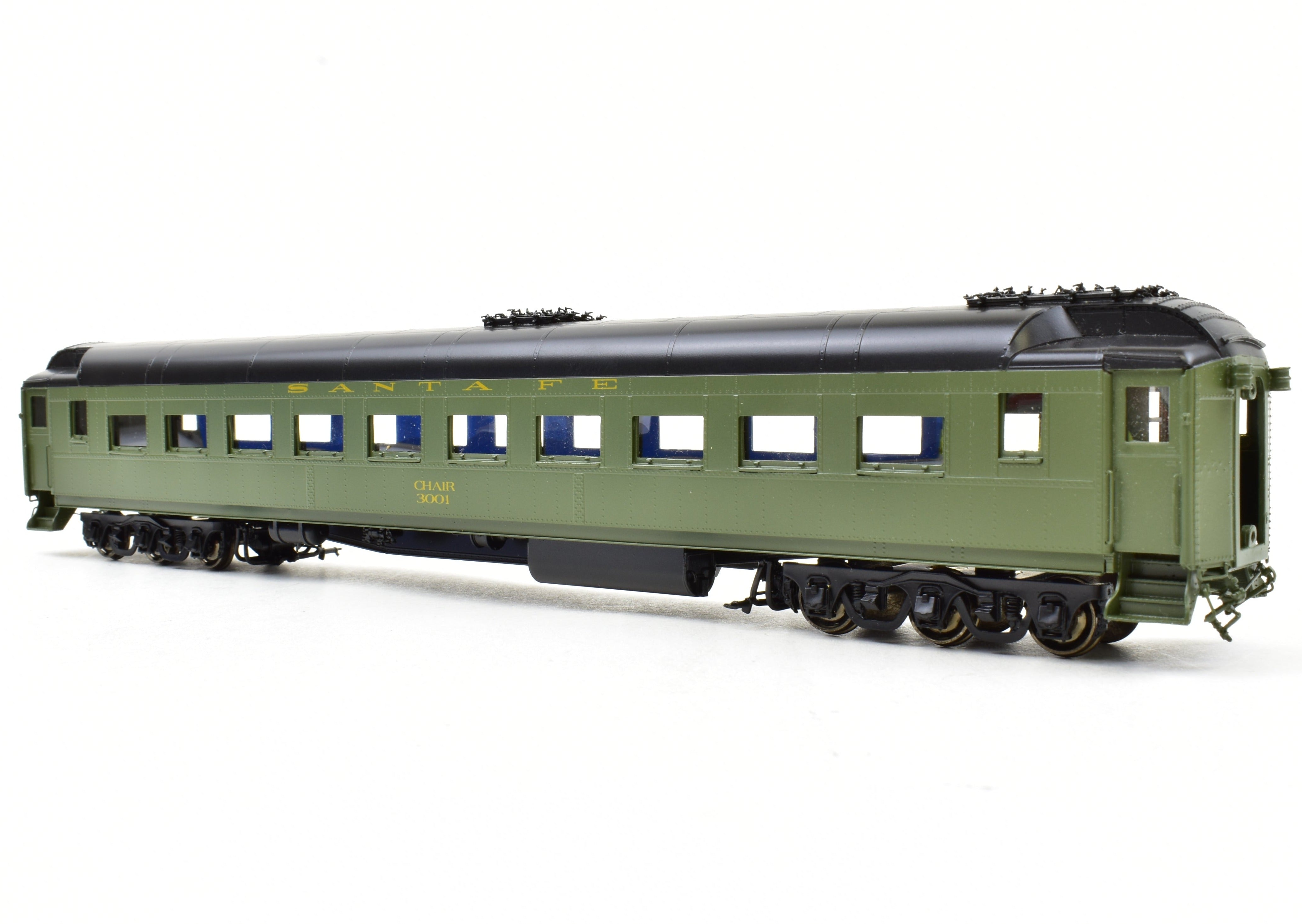 HO Scale Brass ATSF - Santa Fe 3000 Series Heavyweight Chair Car FP