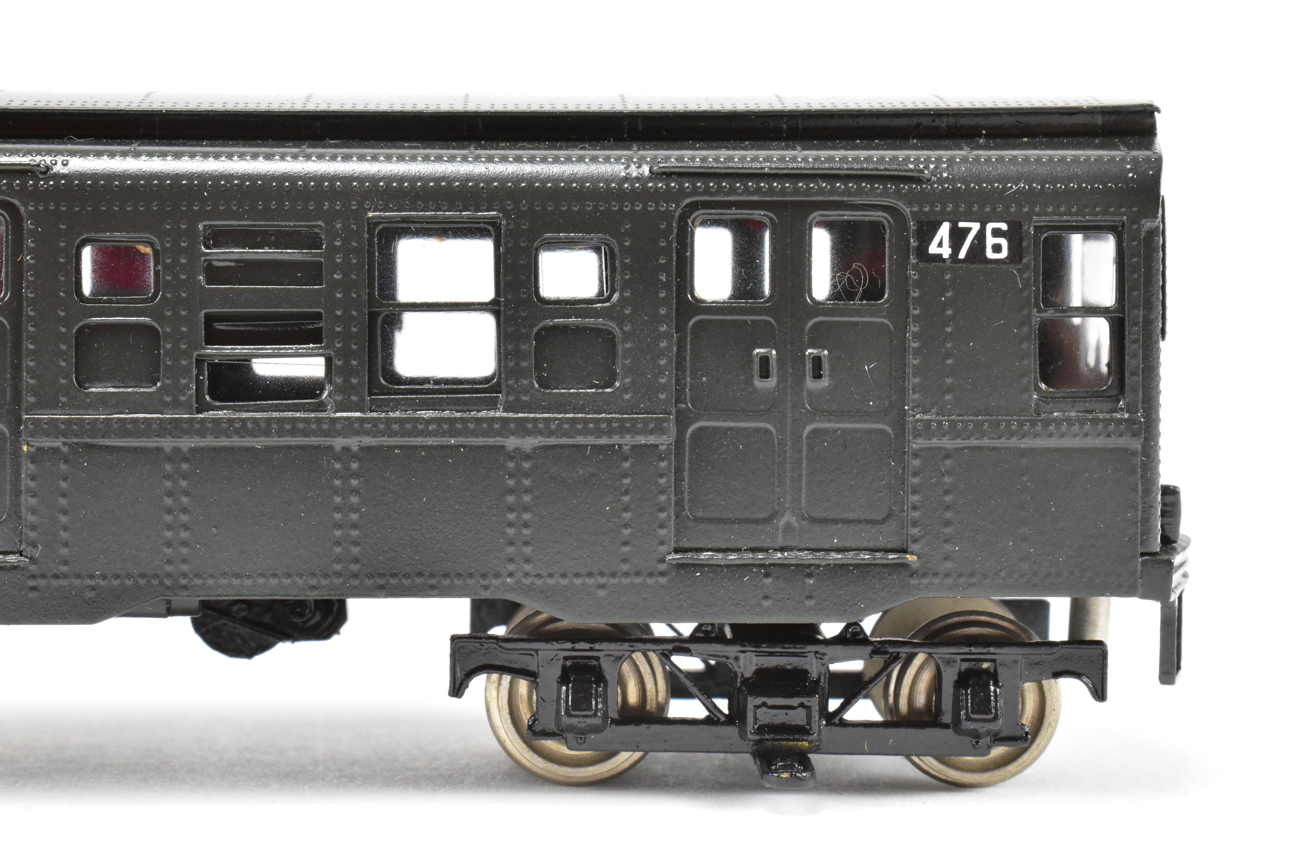 Custom Painted Set of Three HO Brass NJ Subway R-4 Cars, NY Independent System