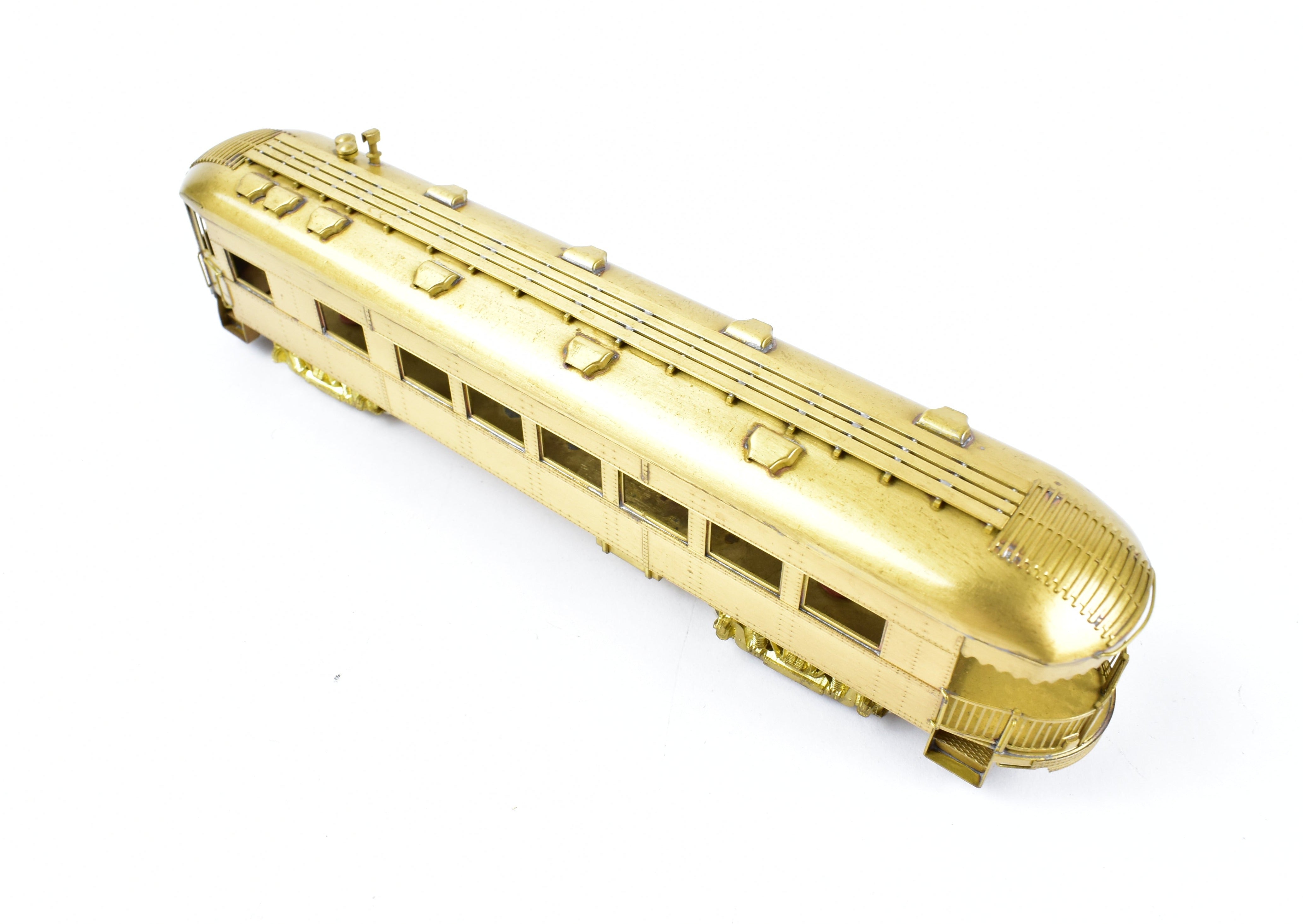 HO Scale Brass Model Midwest Trolley Museum CNS&M - North Shore Line No. 420 Parlor Observation Unpowered Trailer for Model Train Enthusiasts