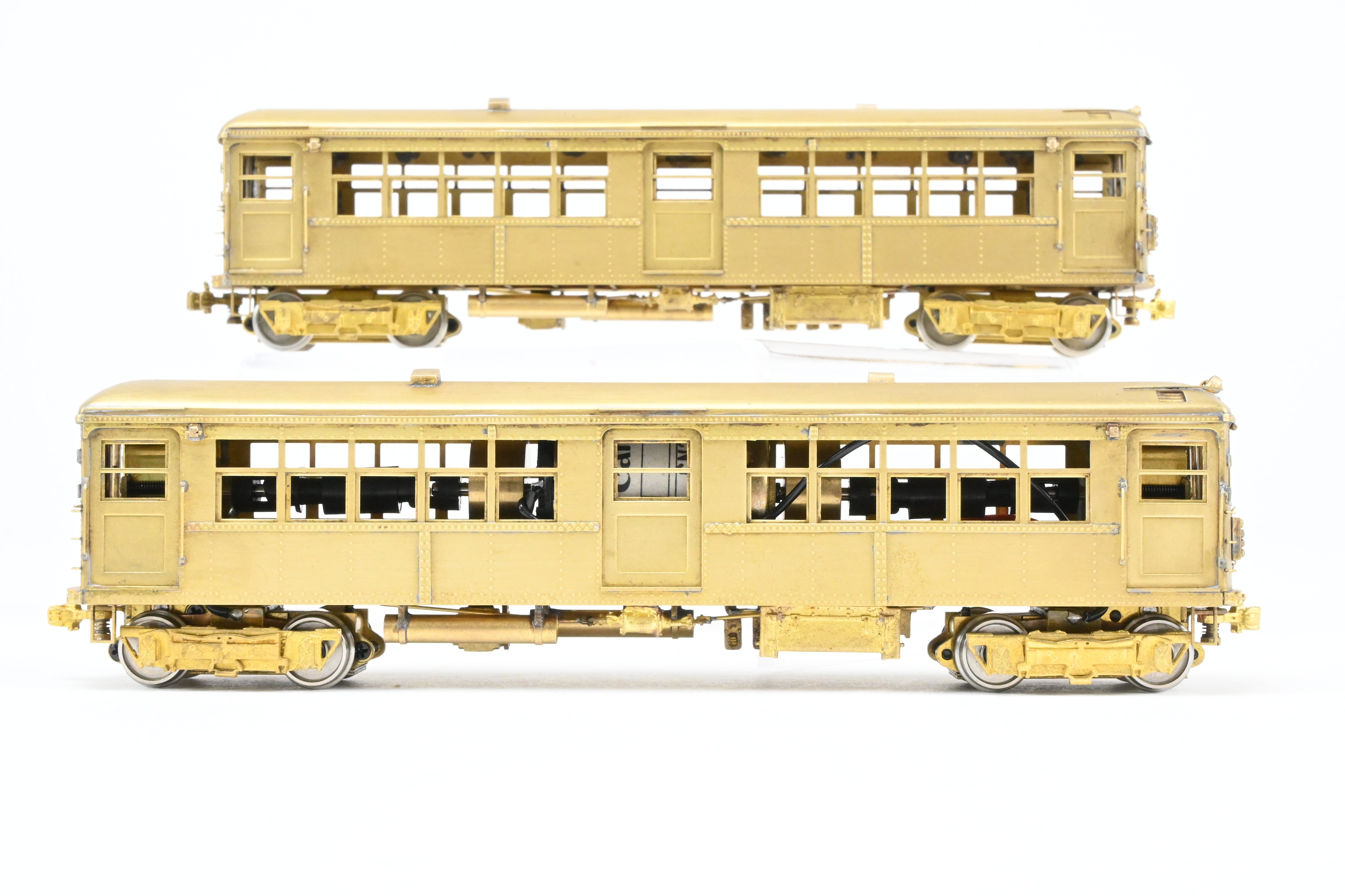 HO Scale Brass Model Train Set - MTS Imports CTA Chicago Transit Authority Modified 4001 - 4250 Series Elevated Cars Two - Car Set