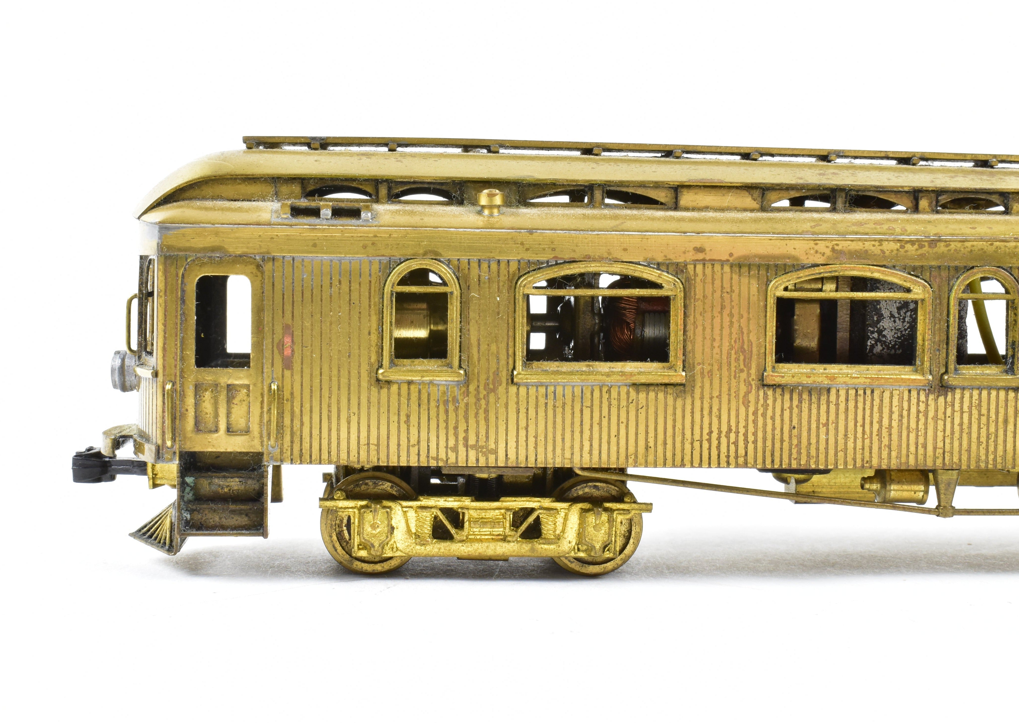 HO Scale Brass Suydam Oregon Electric Railway Niles Wood Interurban Parlor Observation Model with Non - Original Box Having Moderate Shelf Wear