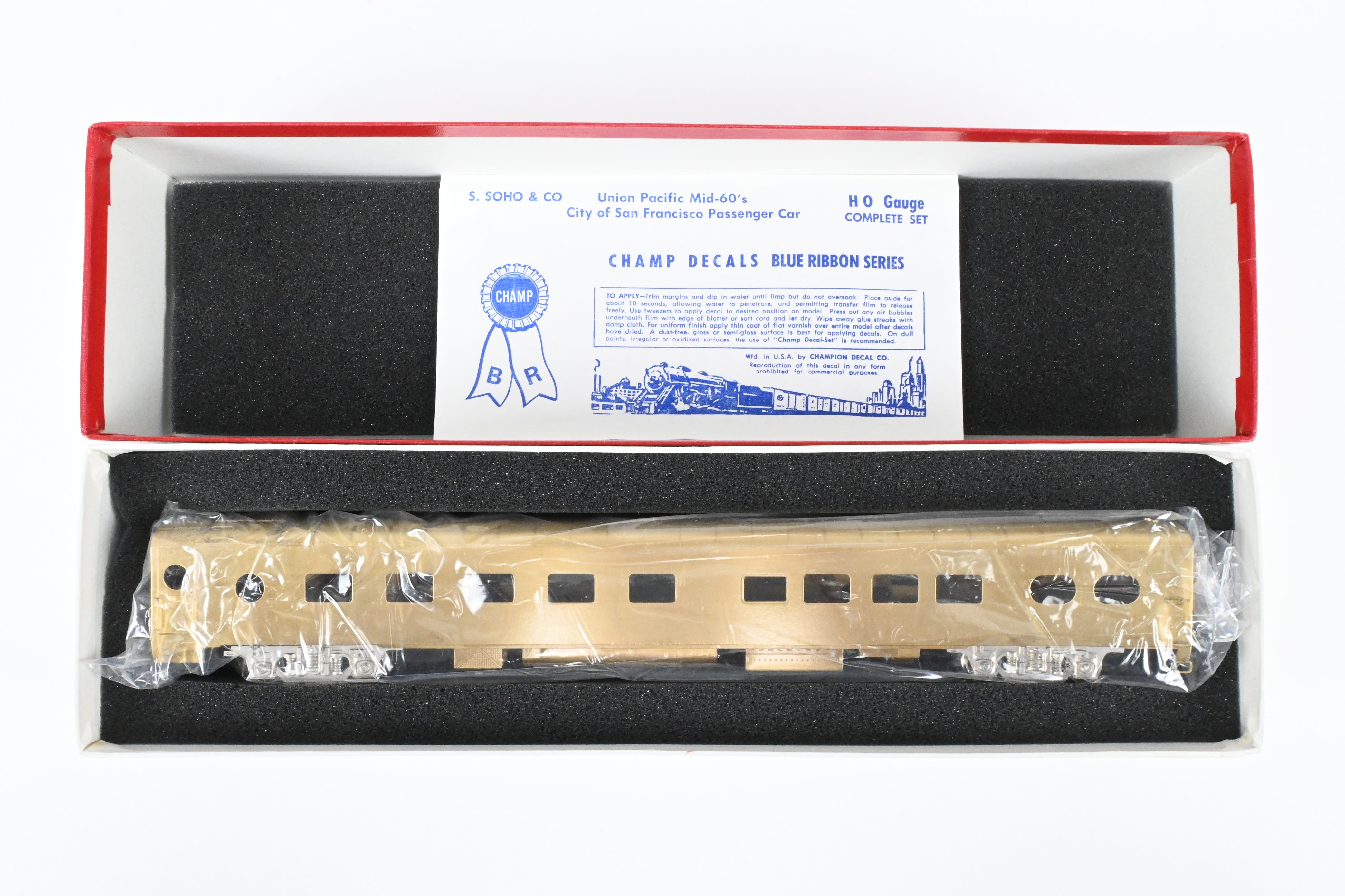 HO Brass Soho Milwaukee Road Lake Series Sleeper Model with Spare Parts