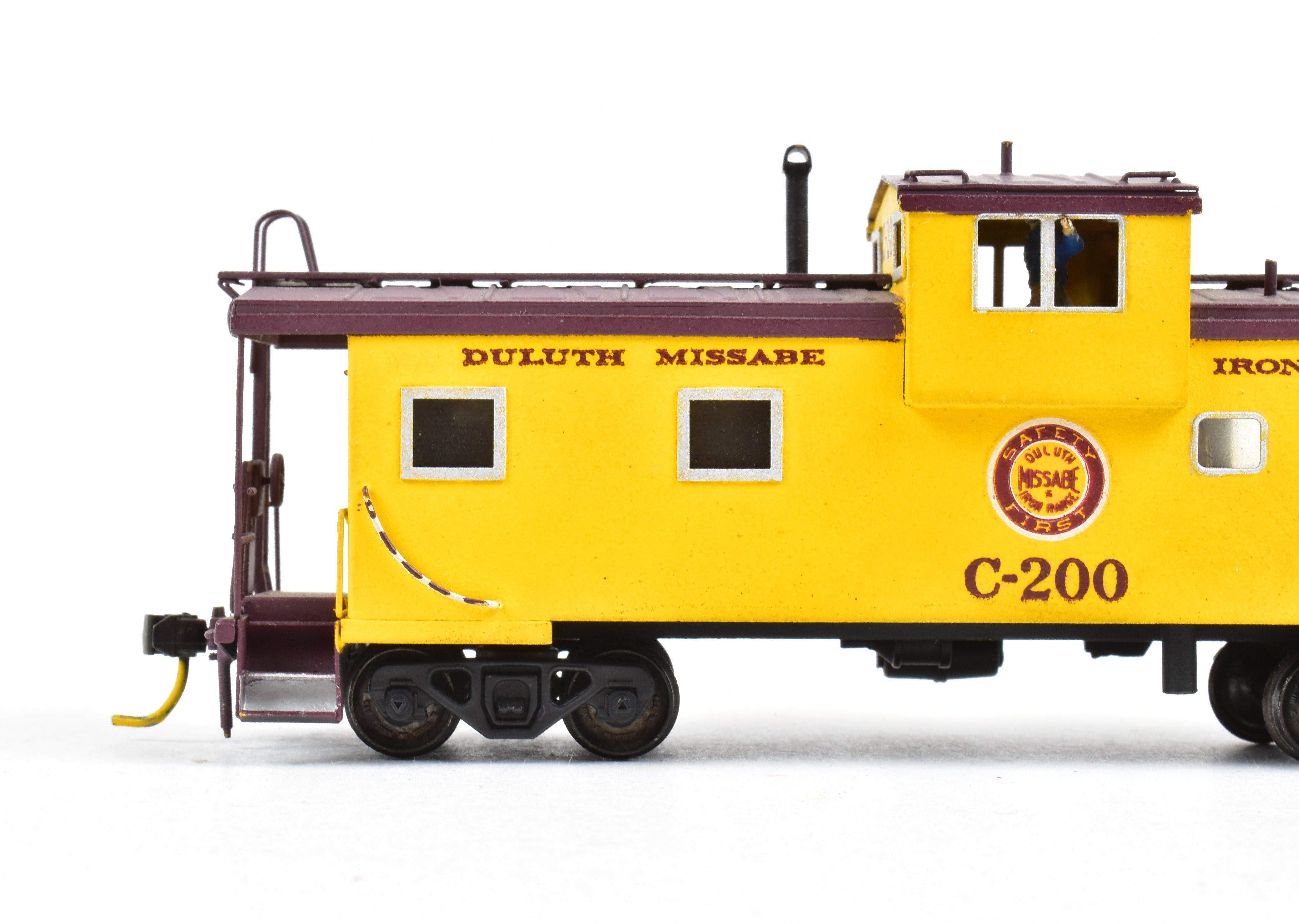 HO Scale Brass DM&IR Wide Vision Caboose by LMB Models, No Original Box