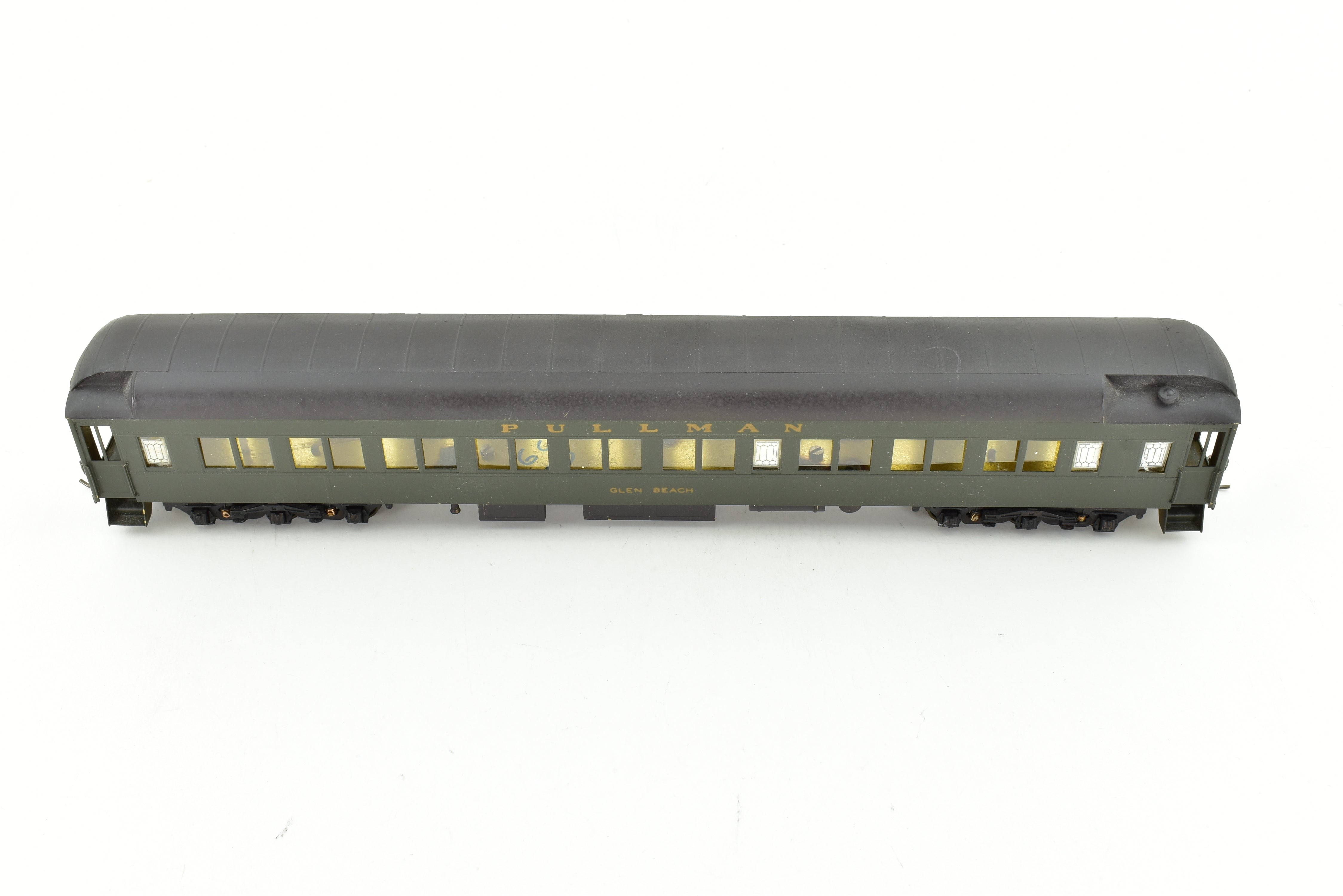 HO Scale Brass Lambert Pullman Heavyweight 6-3 Sleeping Car for Canadian Pacific Railway with Central Valley Trucks