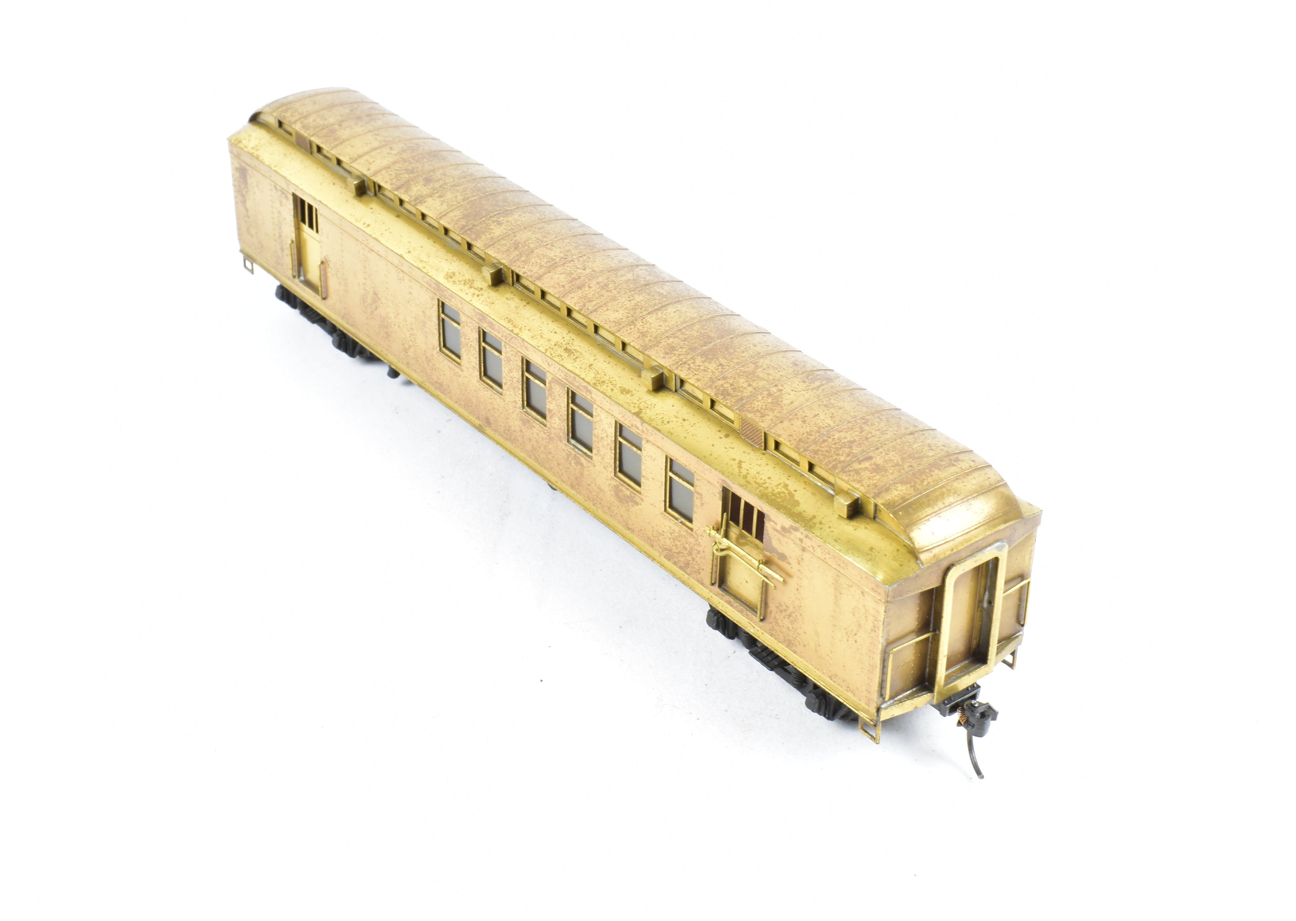HO Scale Brass Suydam Model of AT&SF - Santa Fe Heavyweight 60-Foot Railway Post Office (RPO) with Central Valley Trucks