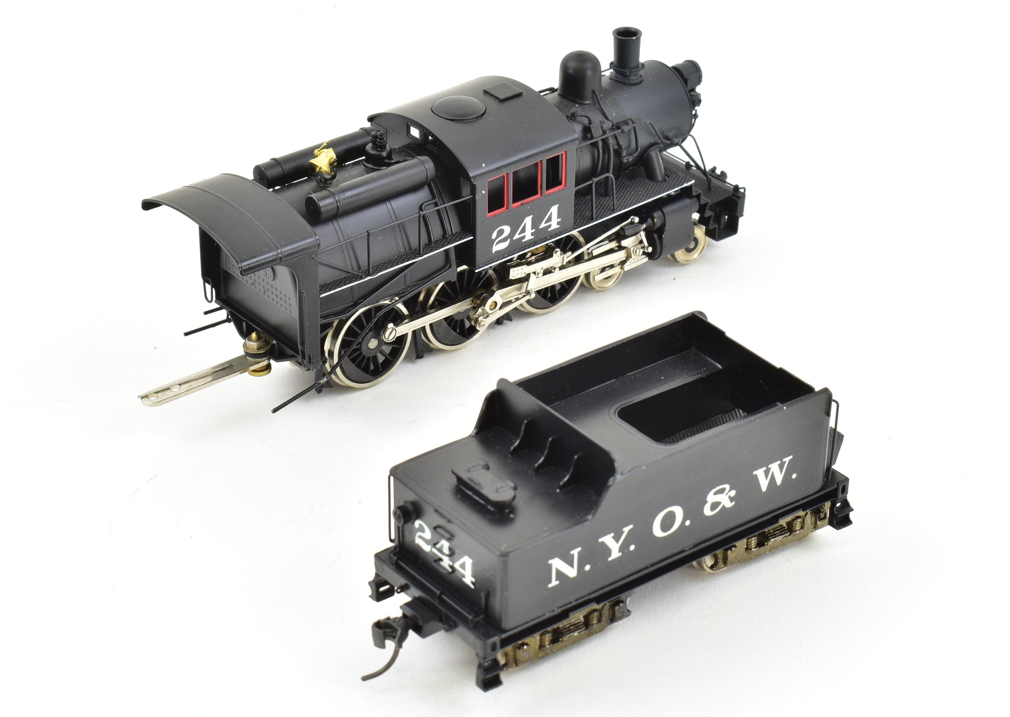 HO Scale Brass NPP Nickel - Plated New York Ontario & Western U - 1 4 - 6 - 0 Camelback Locomotive