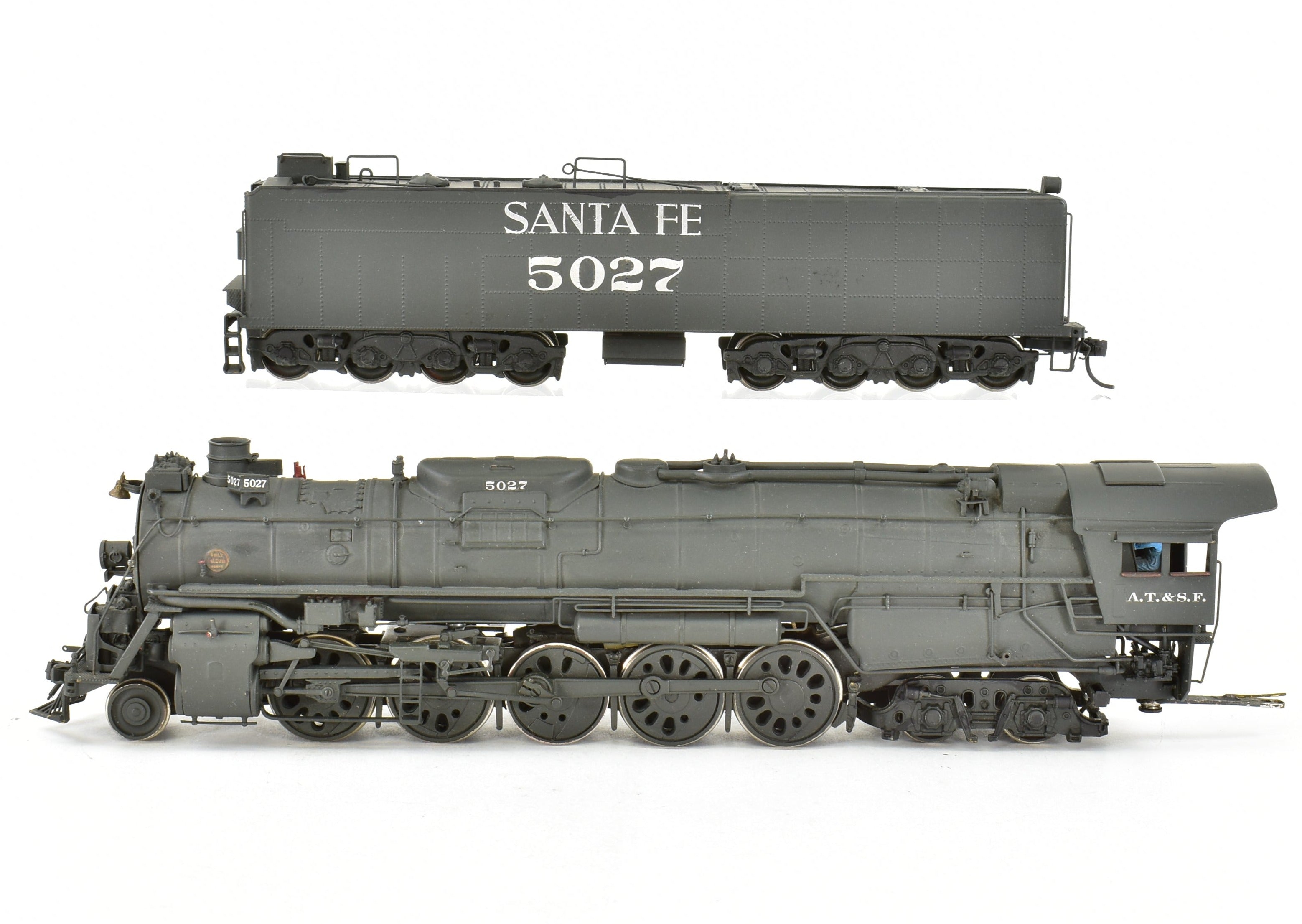 Custom Painted HO Brass PFM - United ATSF - Santa Fe 2-10-4 Model