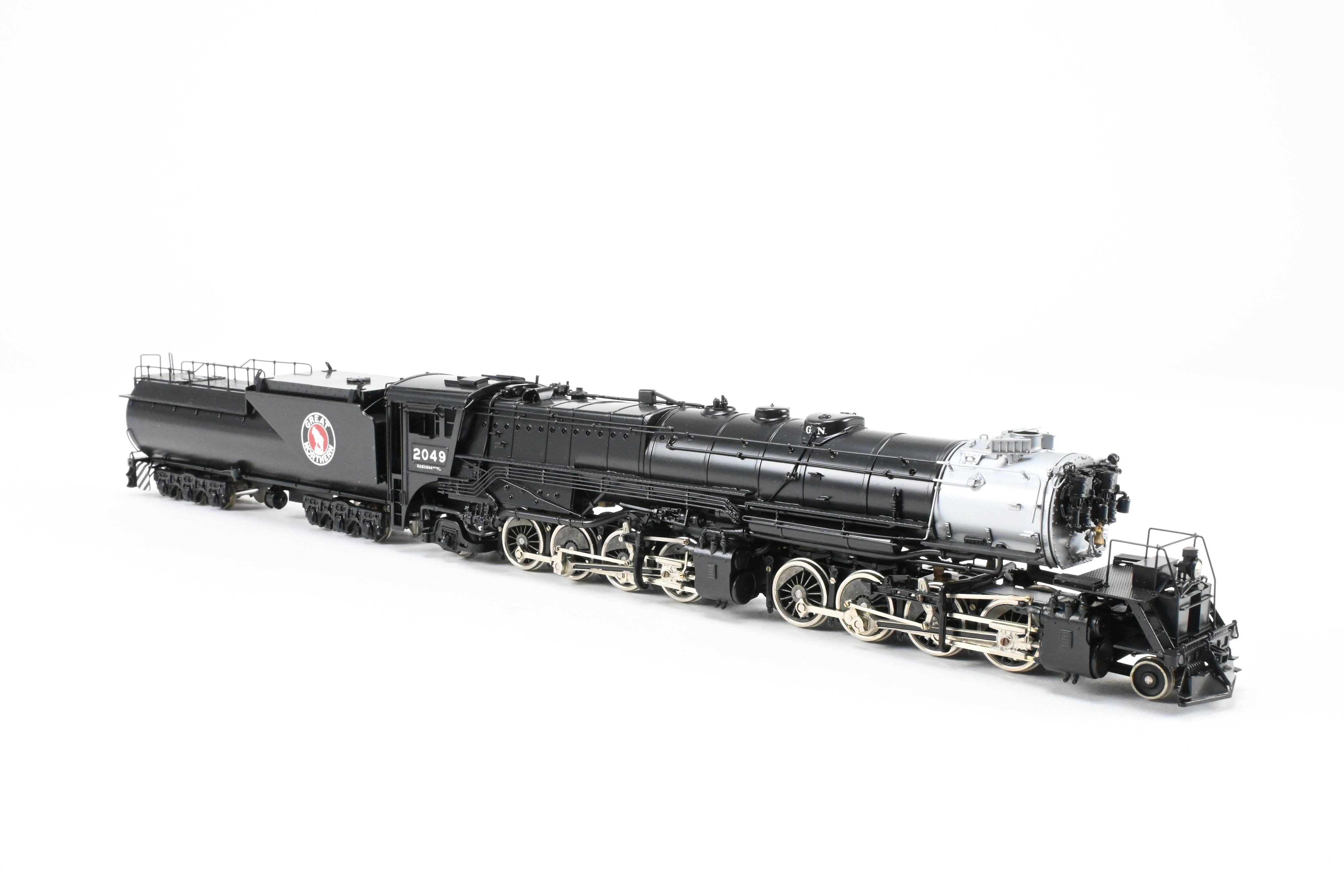 High - Quality HO Scale Brass PFM - Tenshodo GN Great Northern 2 - 8 - 8 - 2 Class R - 2 FP Model Train Engine, Road Number 2049, 1974 Run