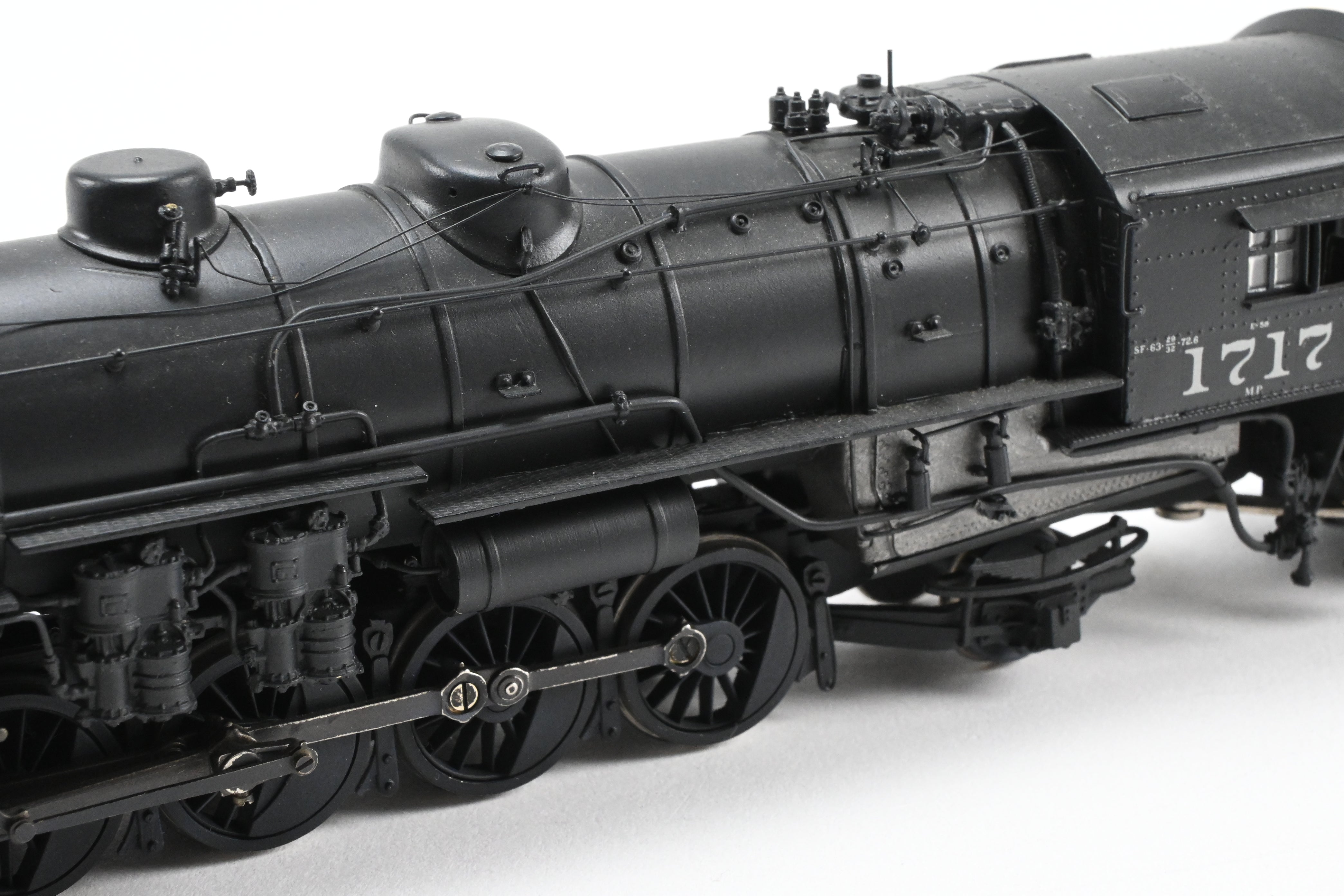 HO Scale Brass Sunset Model Missouri Pacific 2-10-2 Steam Locomotive with Custom Modifications to MP #1717, Professionally Painted by Don J. Worth and Modified by Renowned Author and Modeler Joe G. Collias