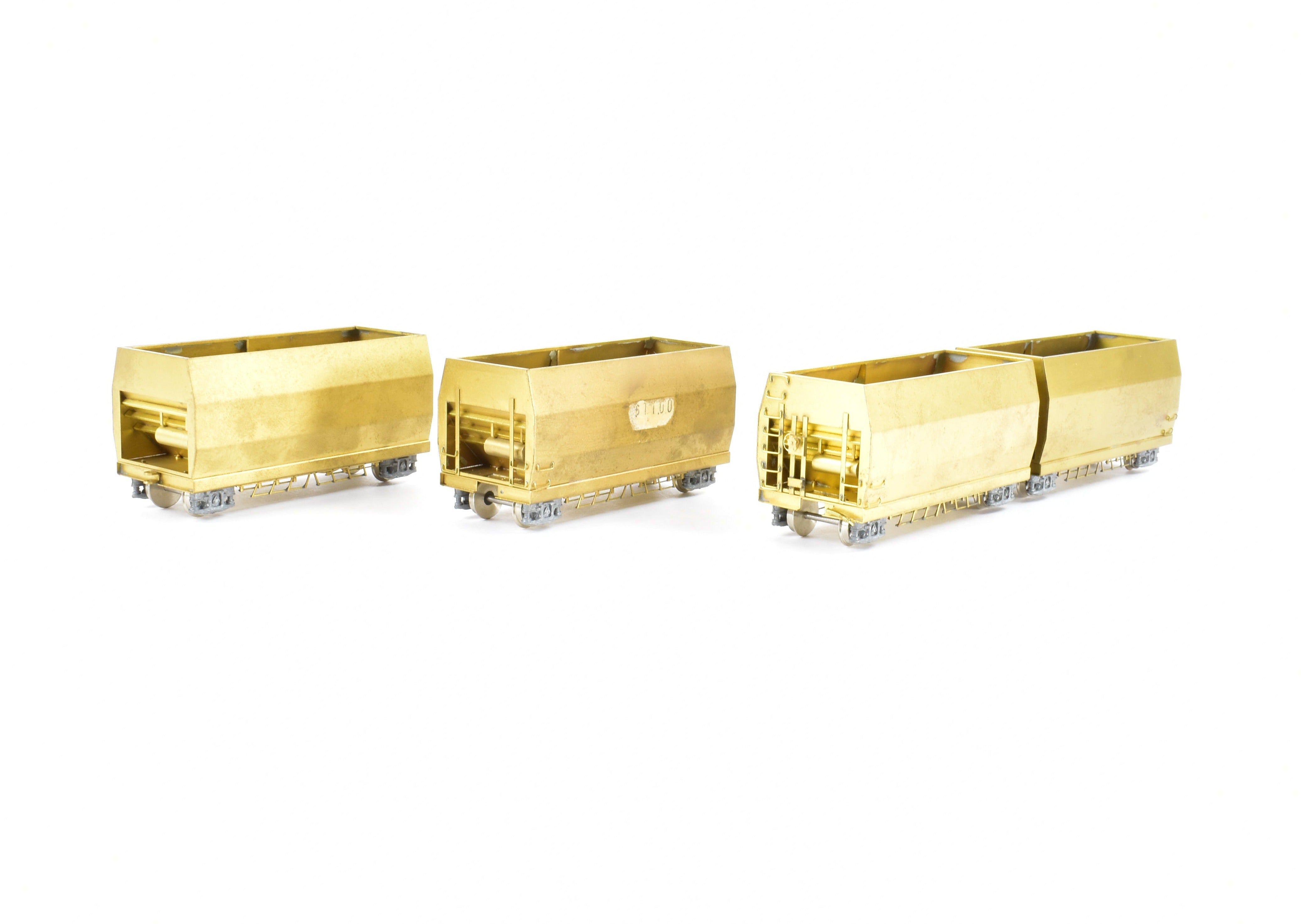 HO Brass 4-Unit Articulated Hopper Cars: NWSL & SOU Railway Models