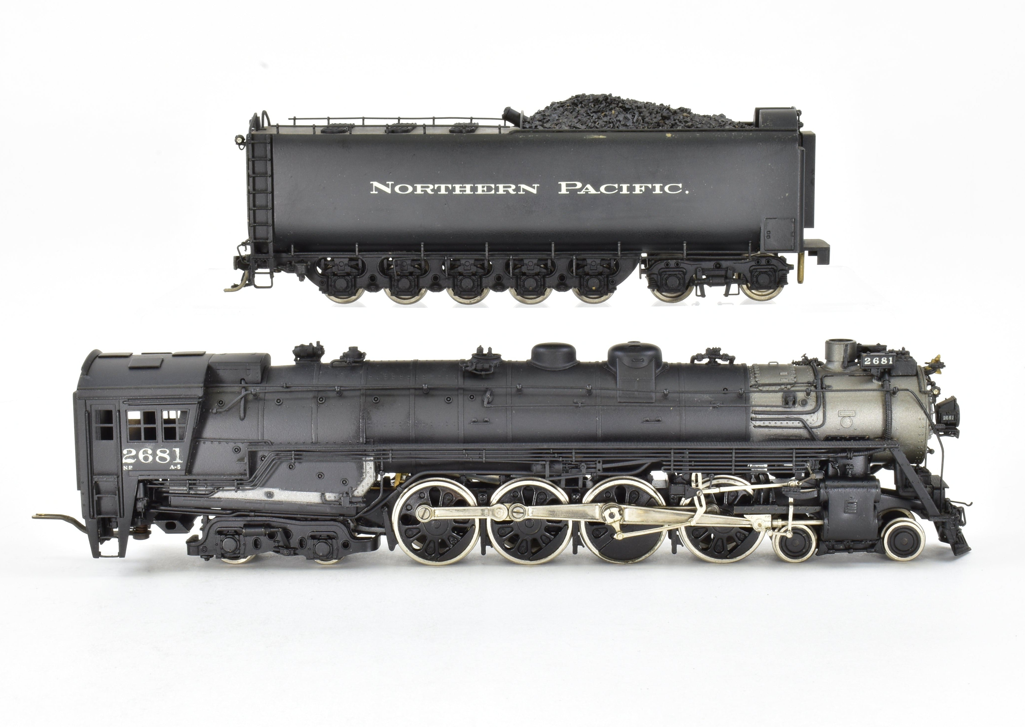 HO Scale Brass PFM - Fujiyama Northern Pacific 4-8-4 Class A-5 Model from 1972 Run with Custom Painting