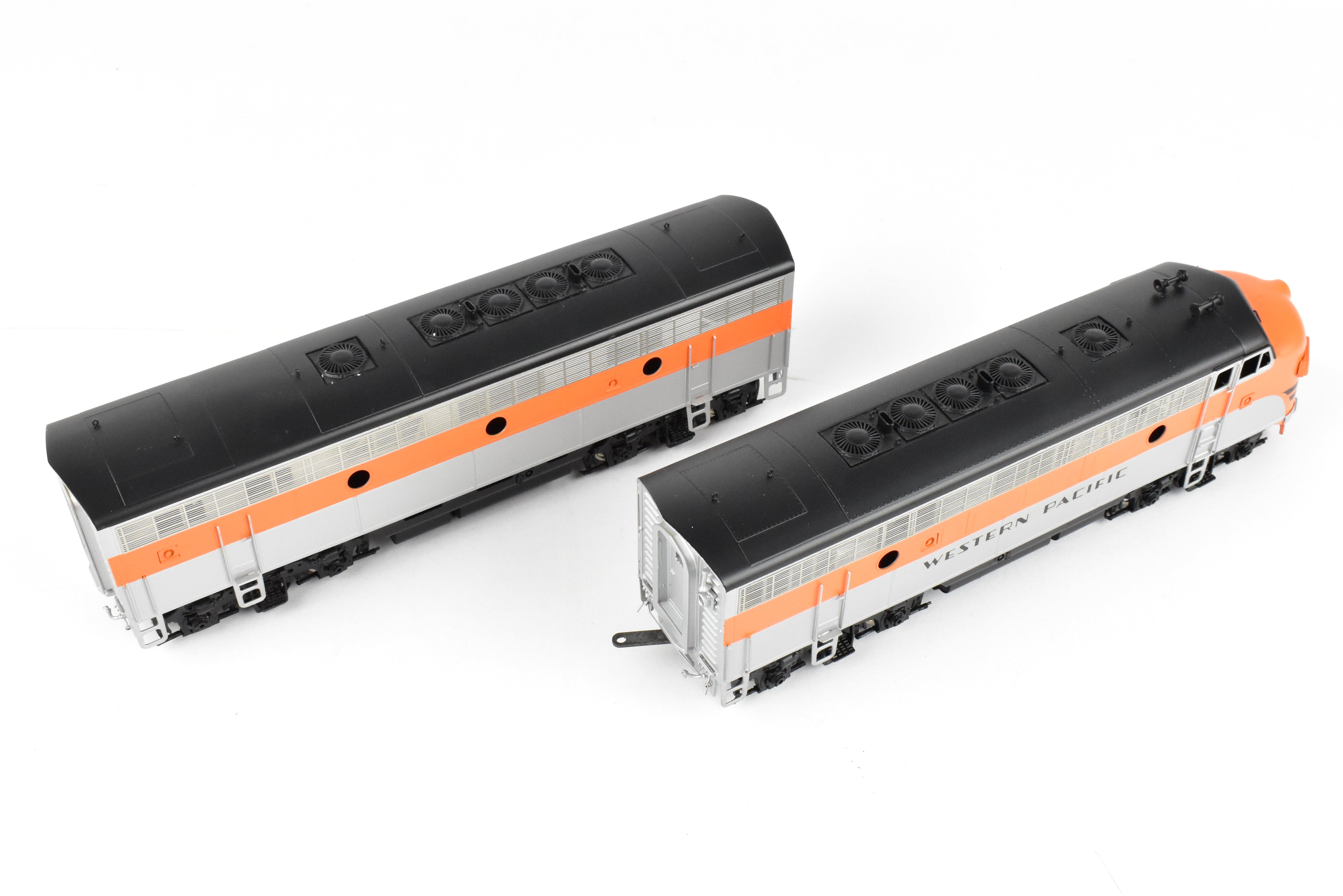 HO Brass Oriental Limited WP Western Pacific EMD F7 A/B/B/A Set, 1500 HP Each, Factory Painted Freight