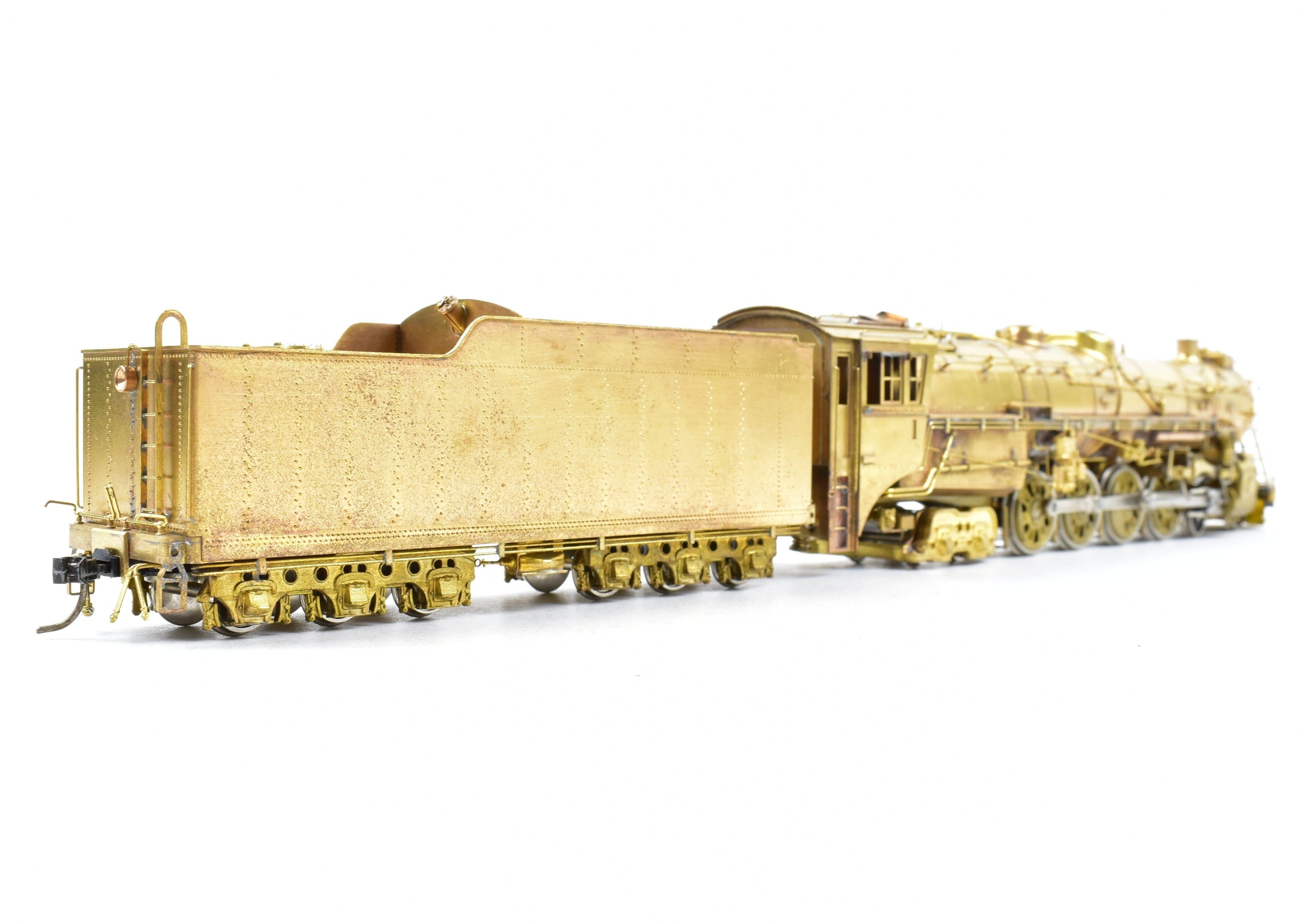 High - Quality HO Scale Brass Pacific Fast Mail (PFM) Model Train - Toby CB&Q - Burlington Route 4 - 8 - 4 Class O - 5, 1963 Run Crown Edition
