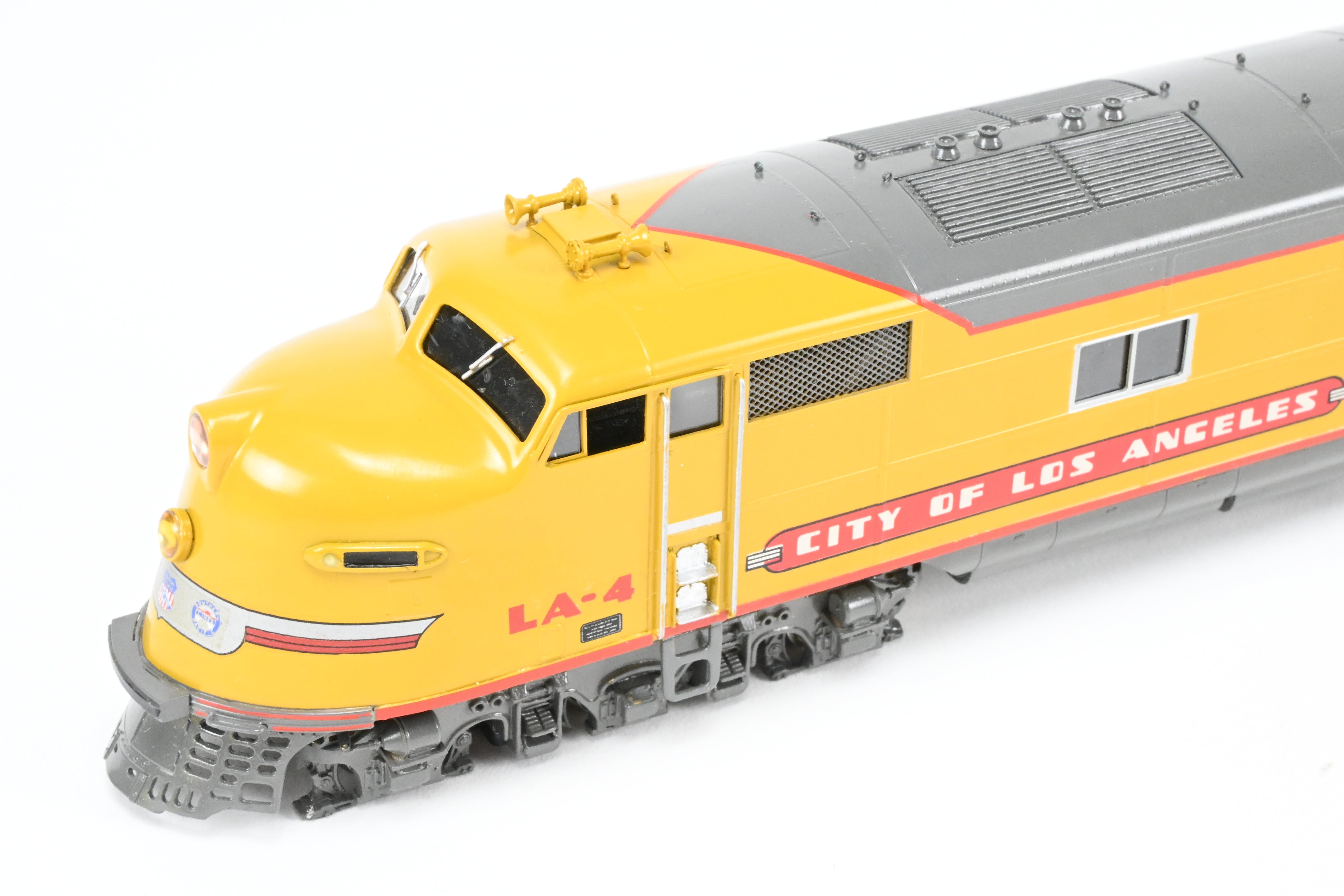 HO Scale Brass Model Train Set - Union Pacific EMD E6A/E6B/E6B 3-Unit Professionally Painted Set for the City of Los Angeles by Oriental Limited