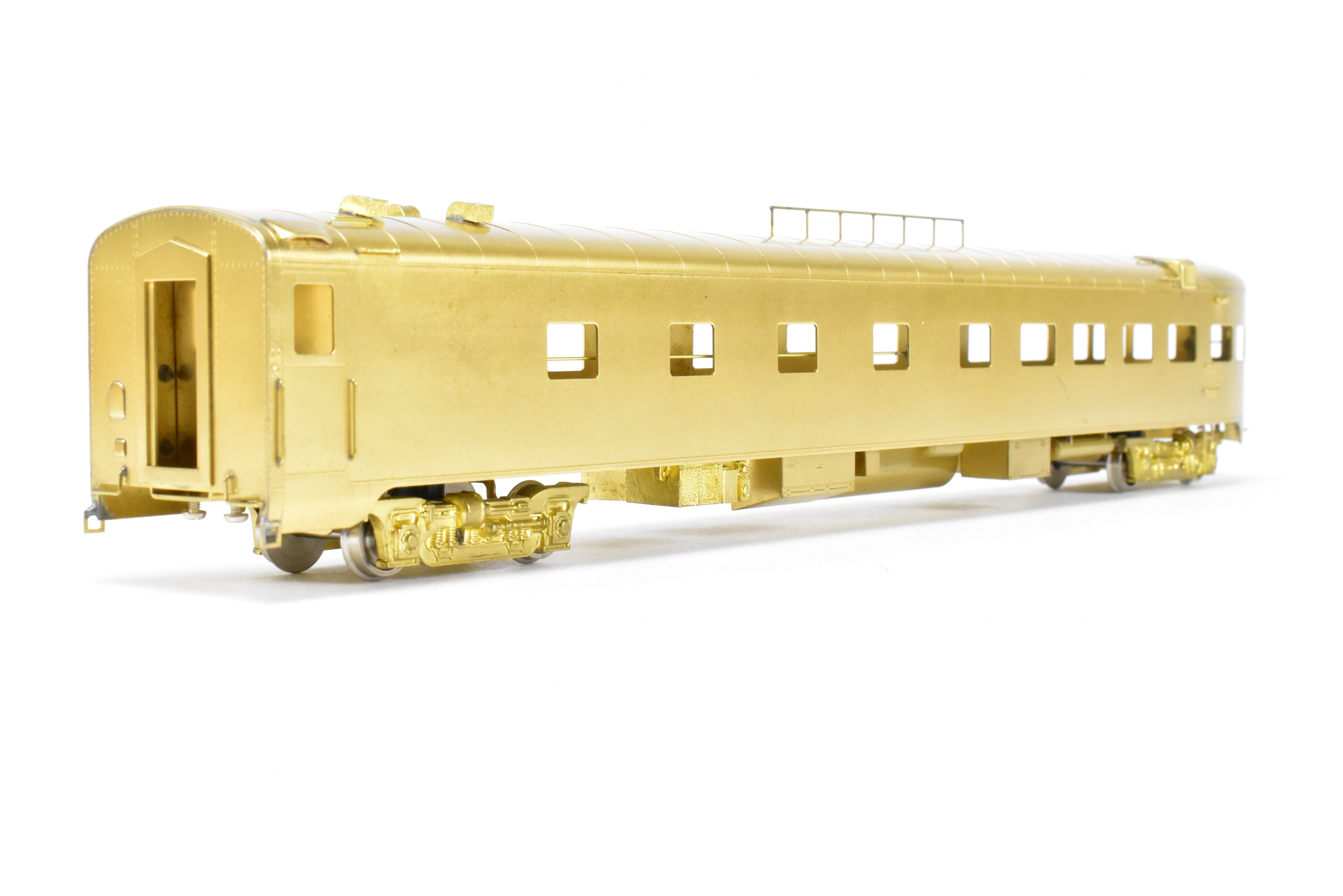 HO Scale Brass Model of the Oriental Limited Northern Pacific North Coast Limited Sleeper Observation Car #390 without Skirts