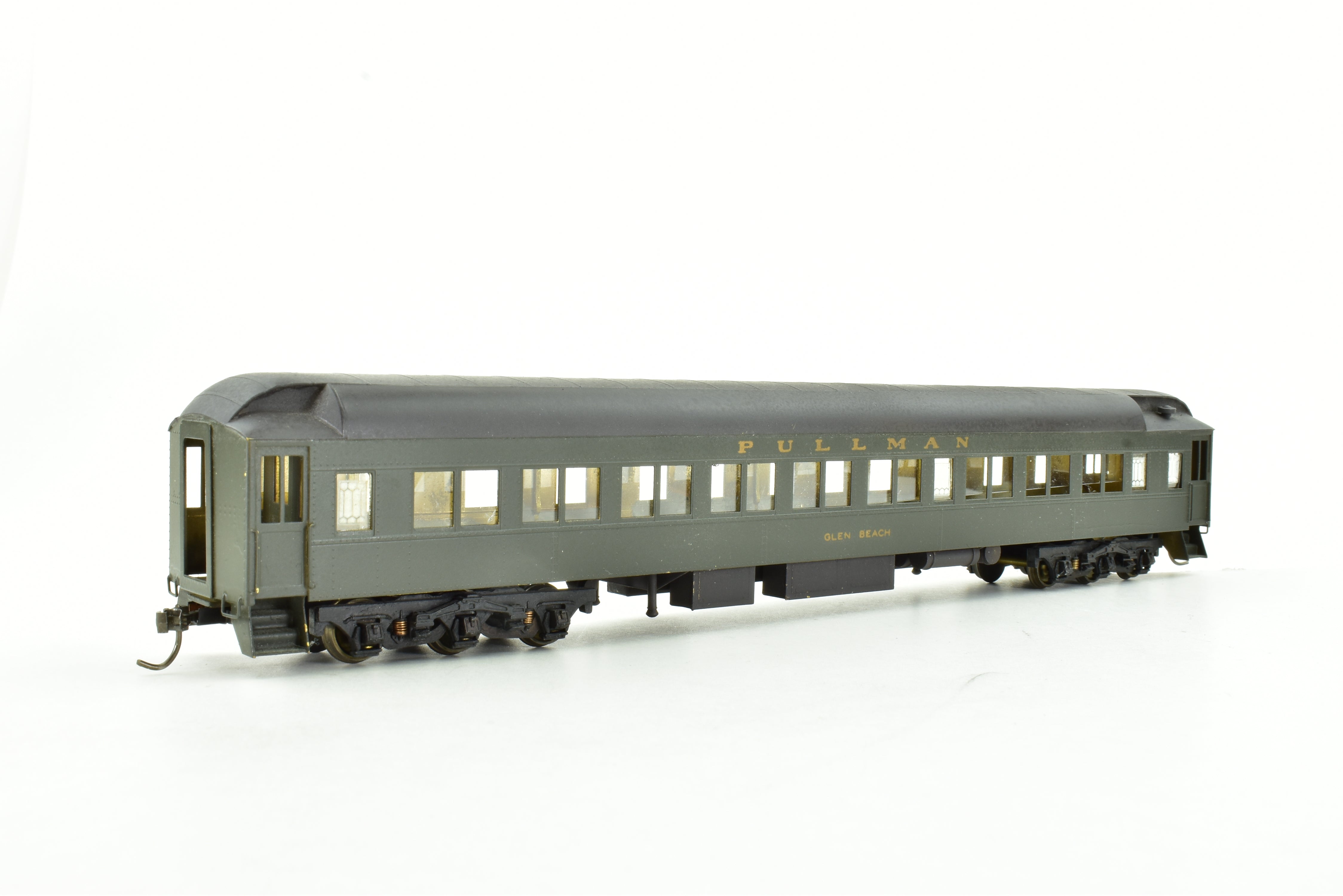 HO Scale Brass Lambert Pullman Heavyweight 6-3 Sleeping Car for Canadian Pacific Railway with Central Valley Trucks