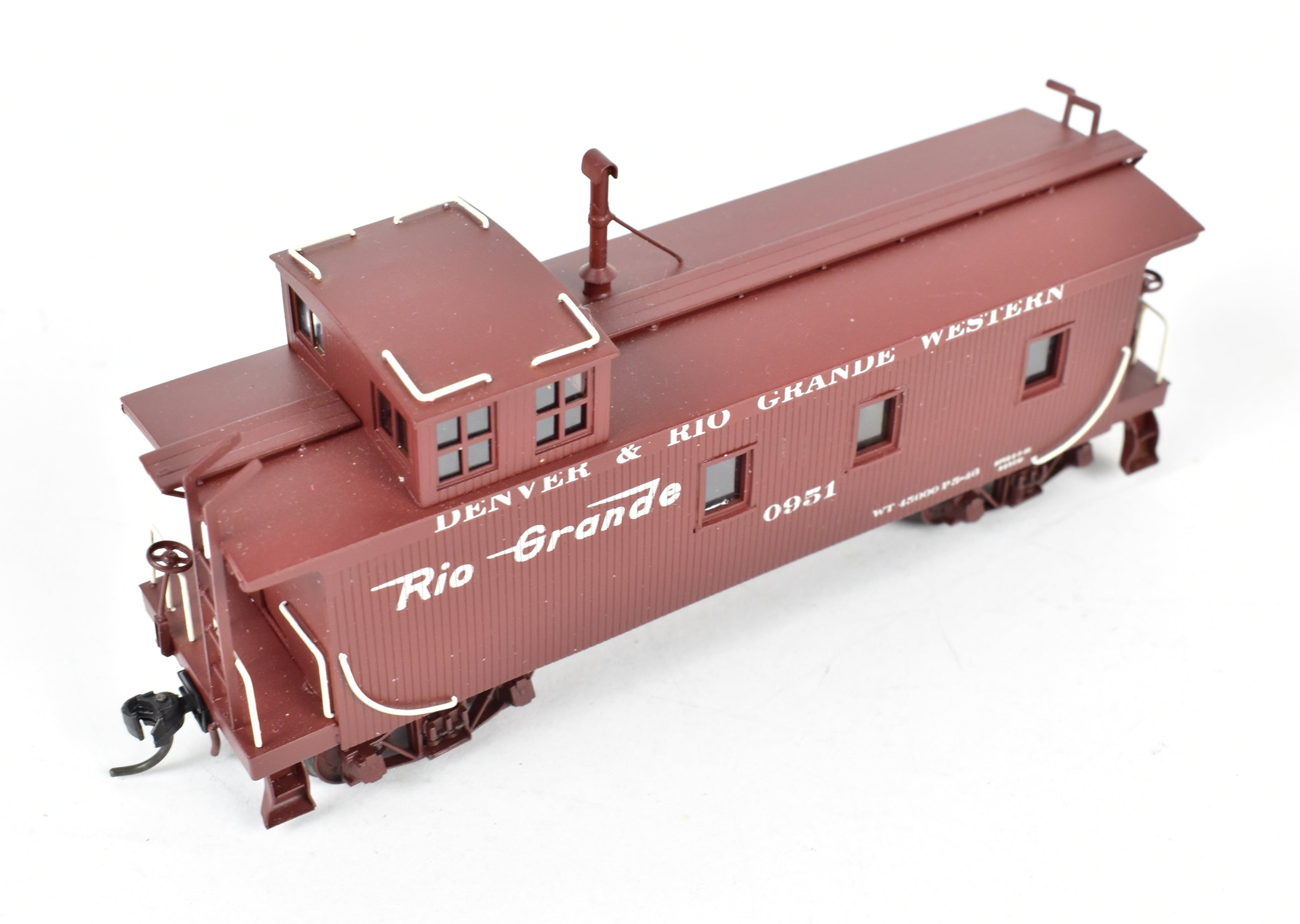 HO Scale Brass Pacific Fast Mail D&RGW Wood Caboose No. 0951 CP