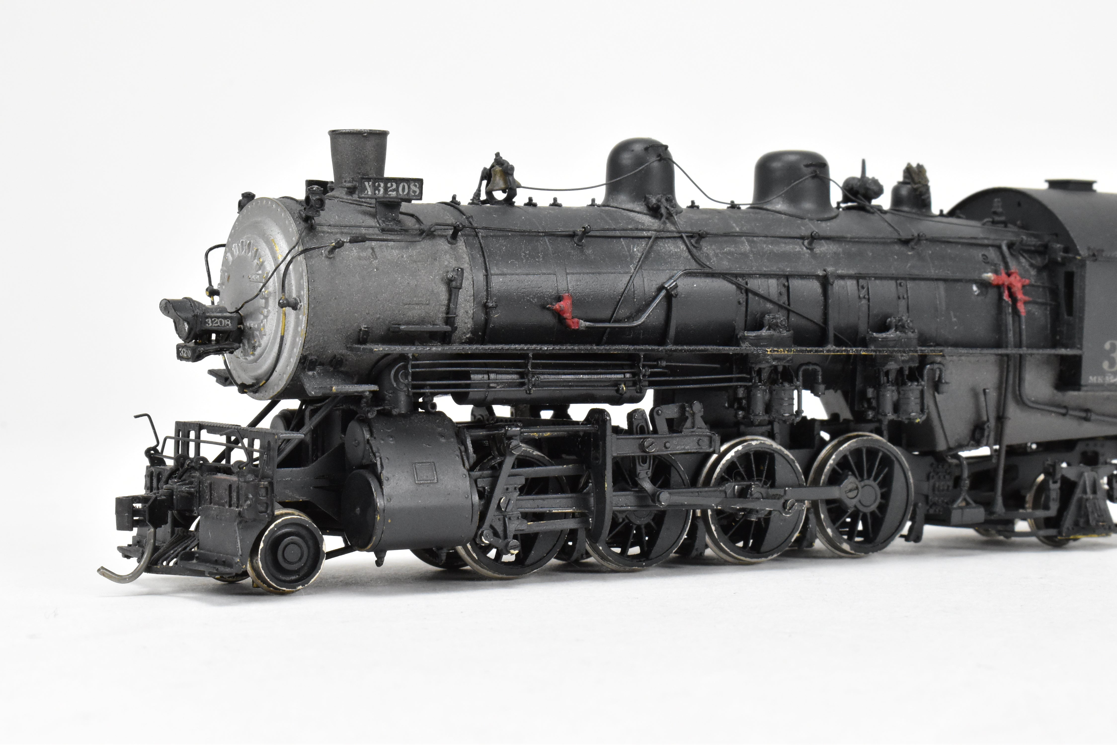 HO Brass Sunset Models SP - Southern Pacific MK - 2 2 - 8 - 2 CP #3208 with Light Weathering