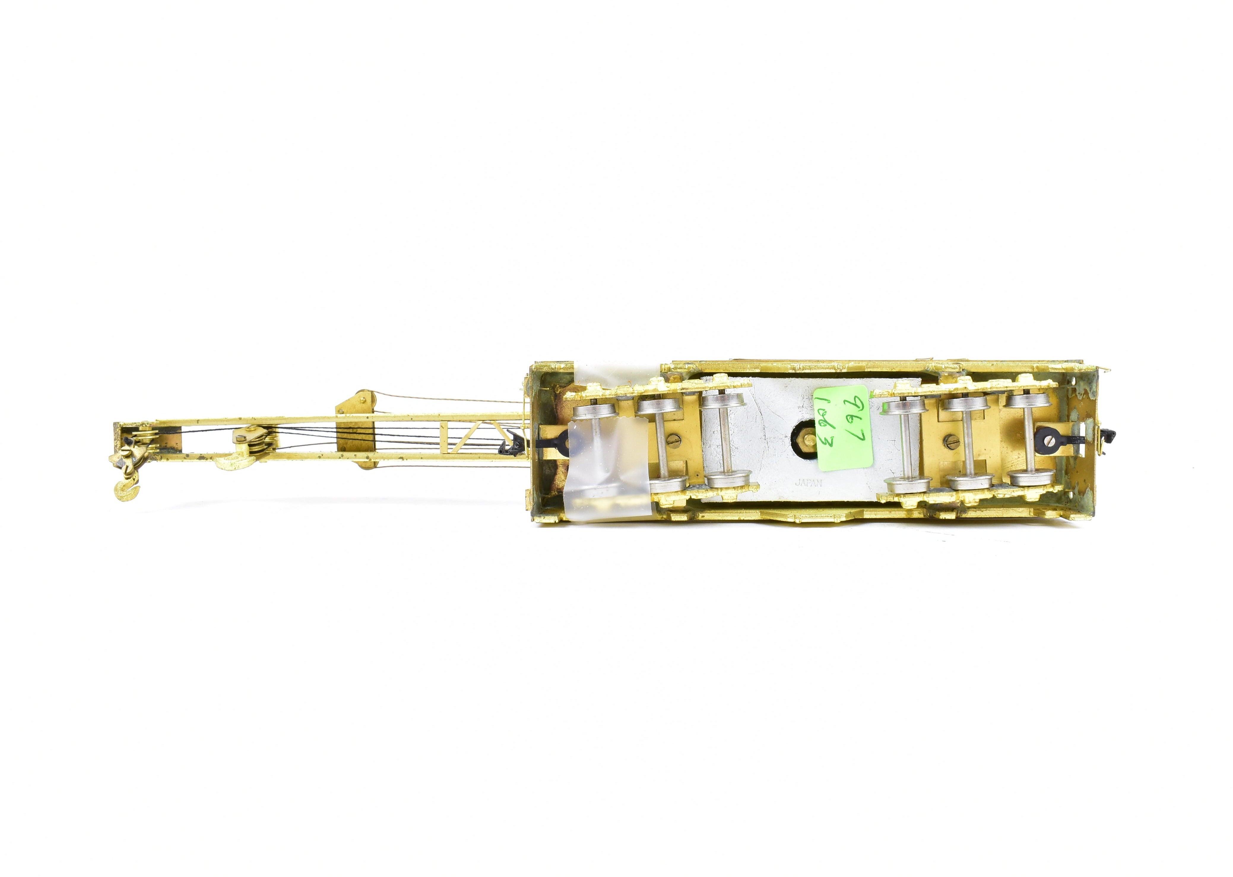 HO Scale Brass Lambert 250-Ton Railway Crane for Track Maintenance