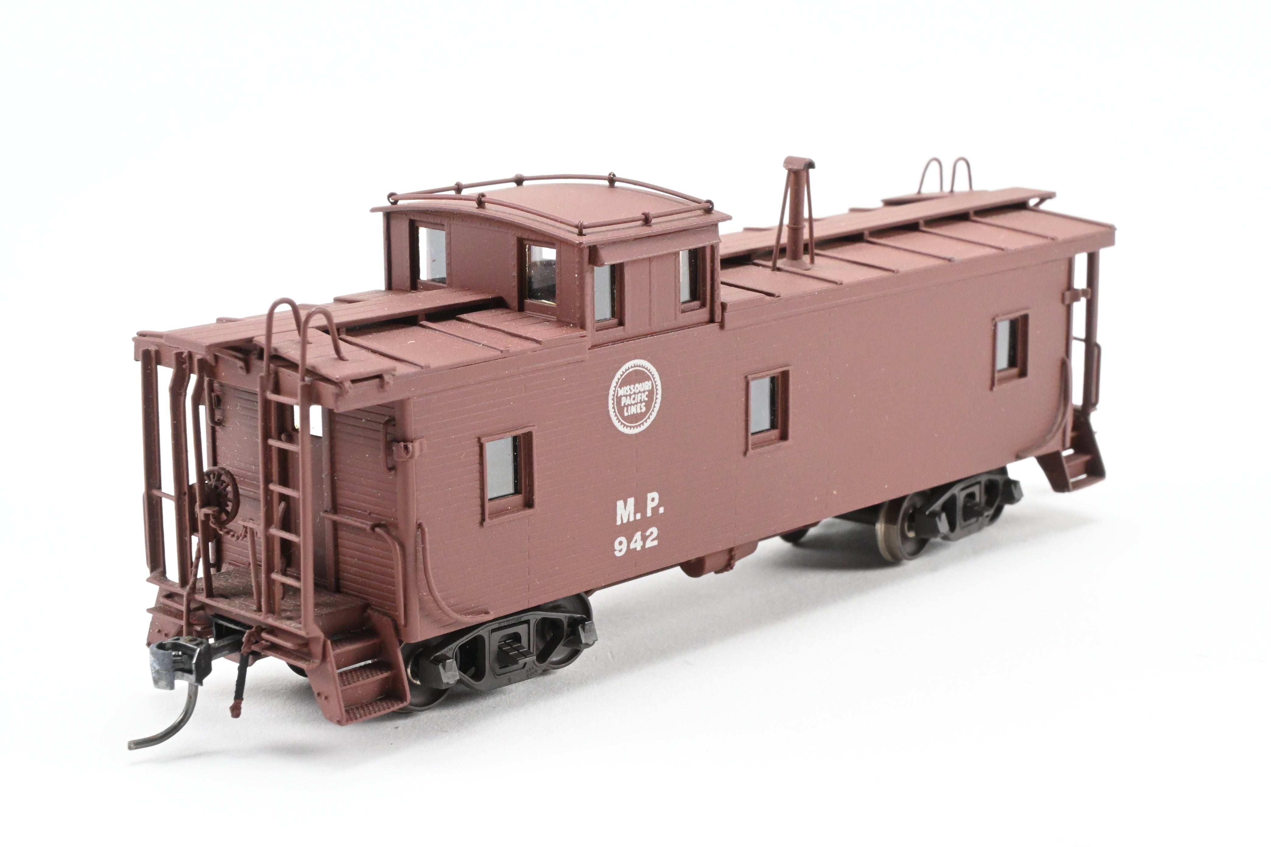 HO Scale Brass Hallmark Models Missouri Pacific Standard Wood Caboose, Pro-Painted Series No. 942