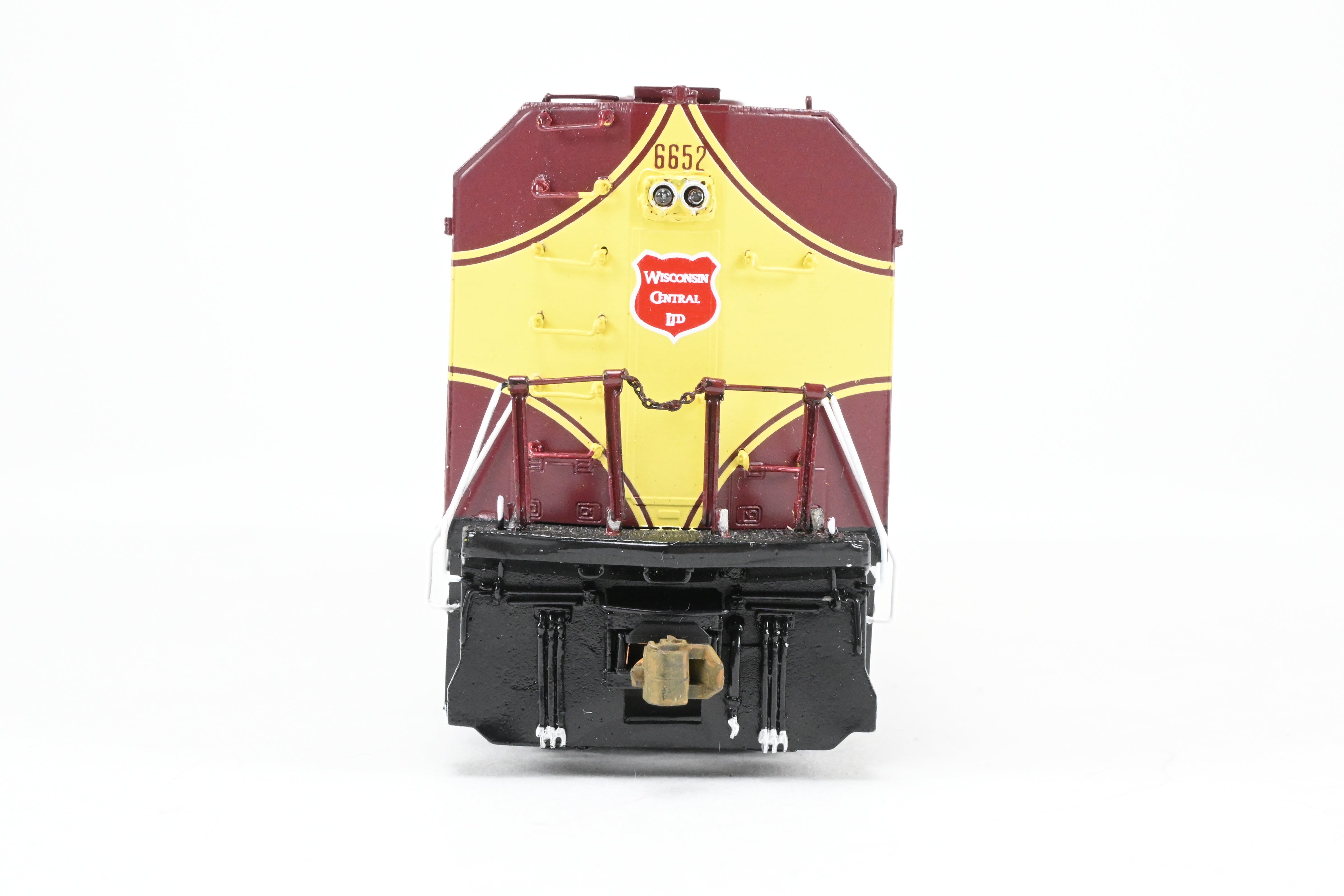 HO Brass OMI - Overland Models' Wisconsin Central EMD FP45 #6652 Maroon/Yellow w/Lights