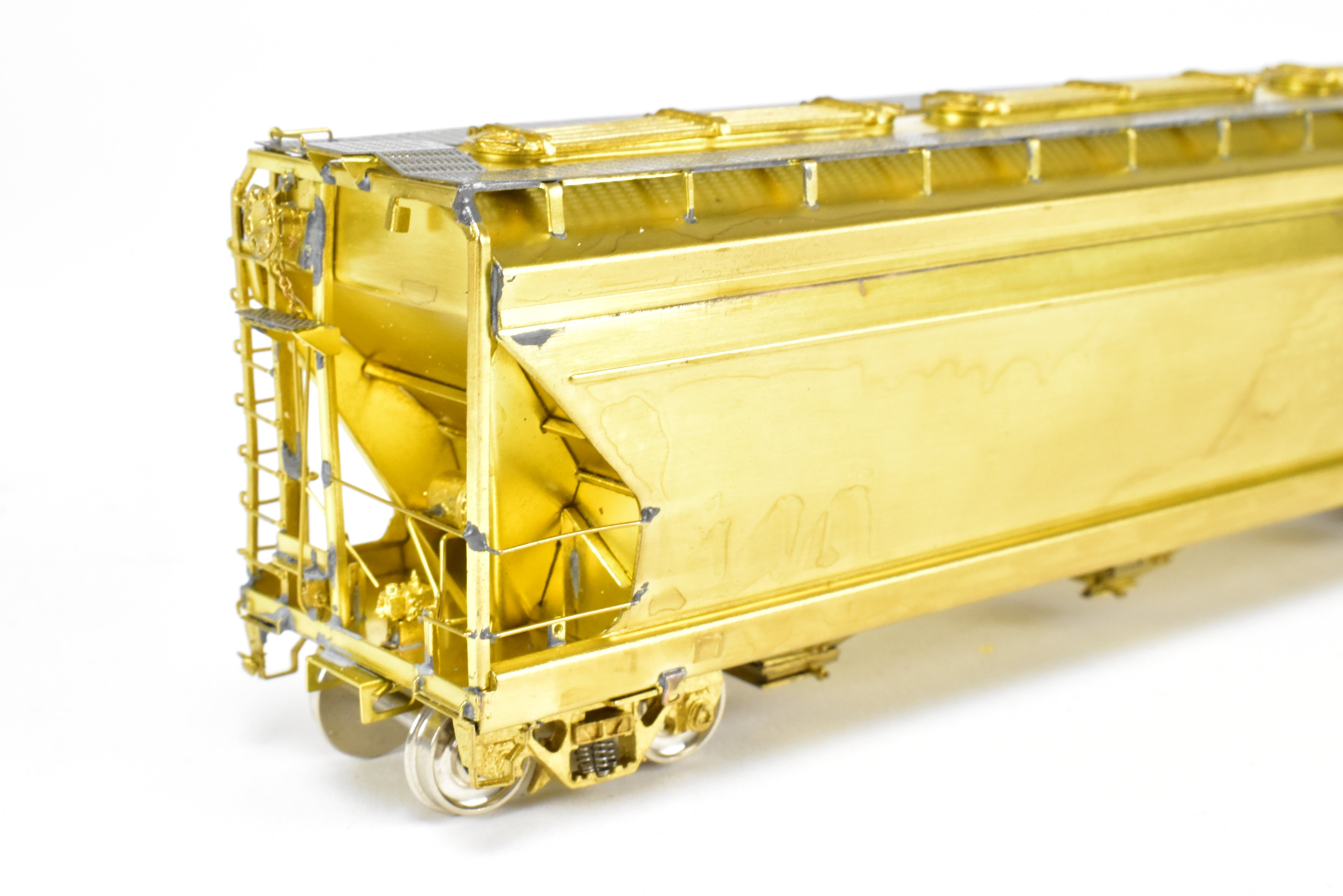 HO Scale Brass OMI - Overland Models, Inc. Various Roads ACF 3 - Bay Counterflow 4650 Cubic Feet Covered Hopper Model with 3 Long Hatches