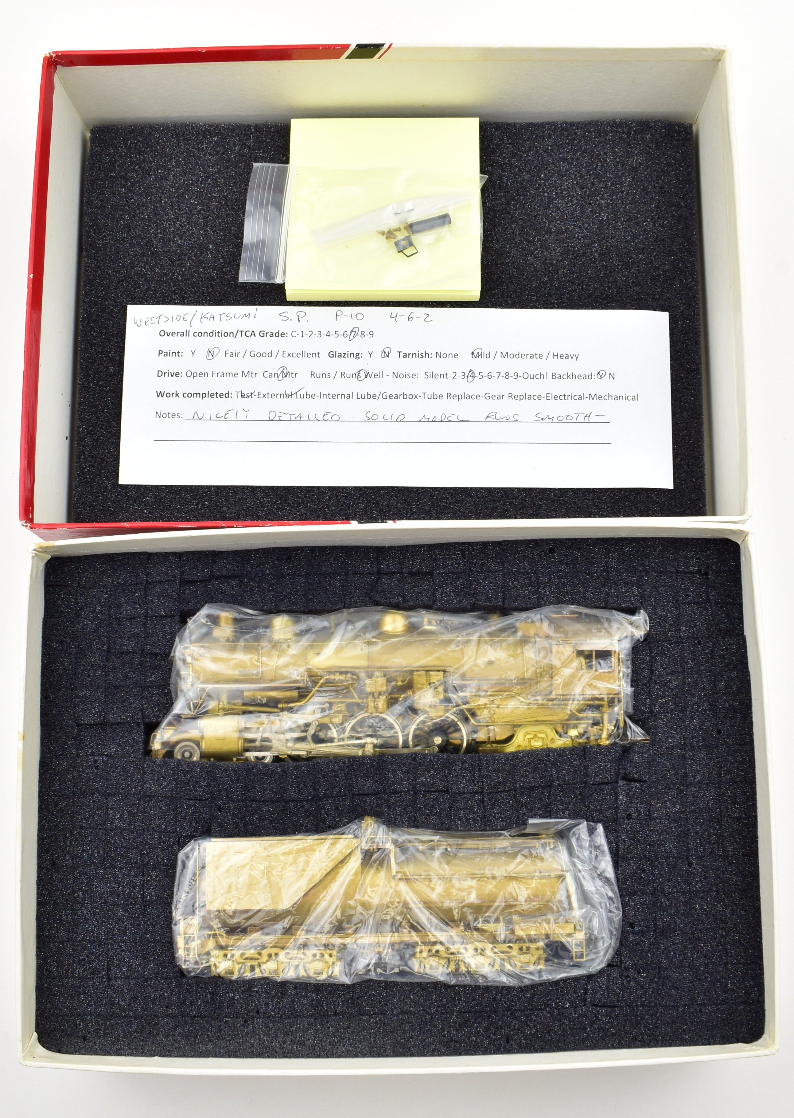 HO Scale Brass Southern Pacific Class P - 10 4 - 6 - 2 Pacific Model by Westside