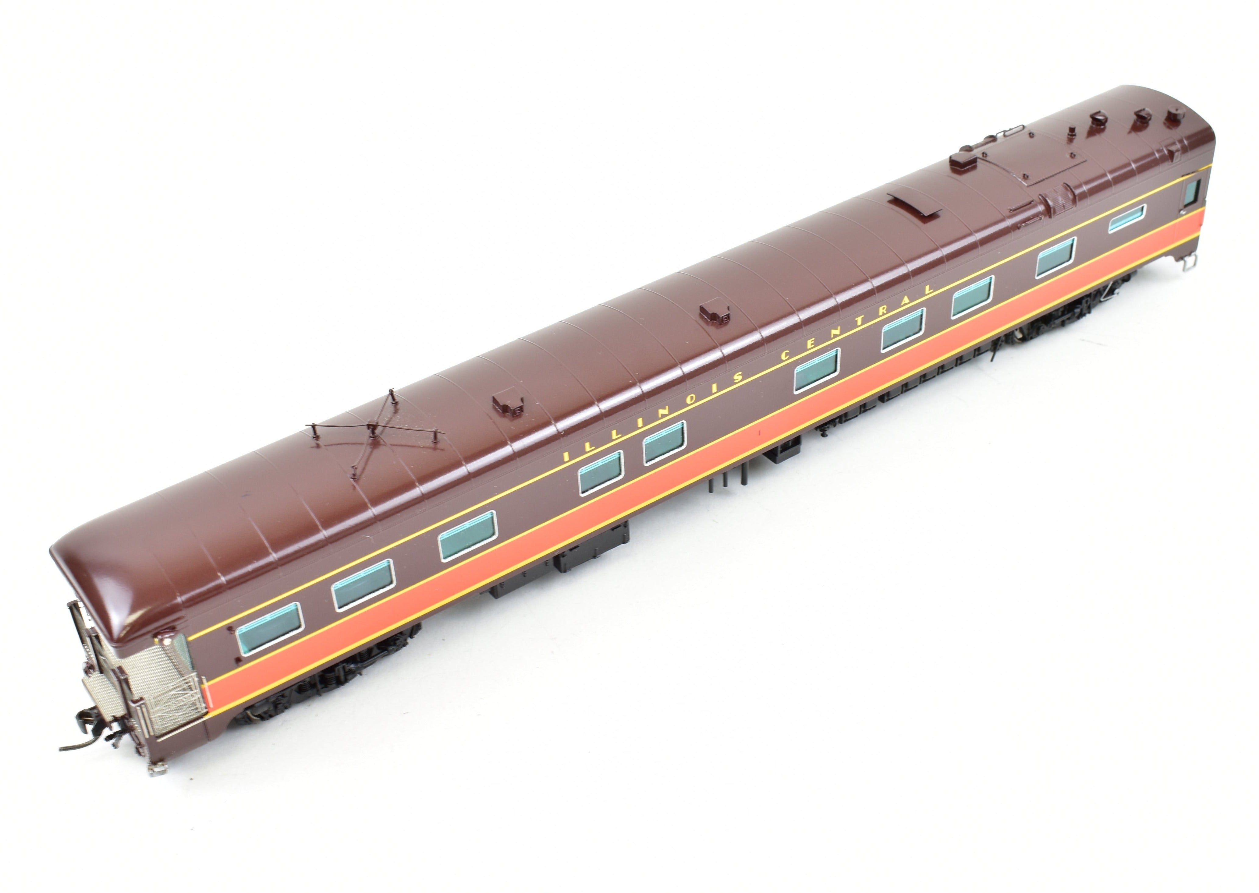 Illinois Central #1 HO Scale Brass Business Car, Factory Painted by Railway Classics